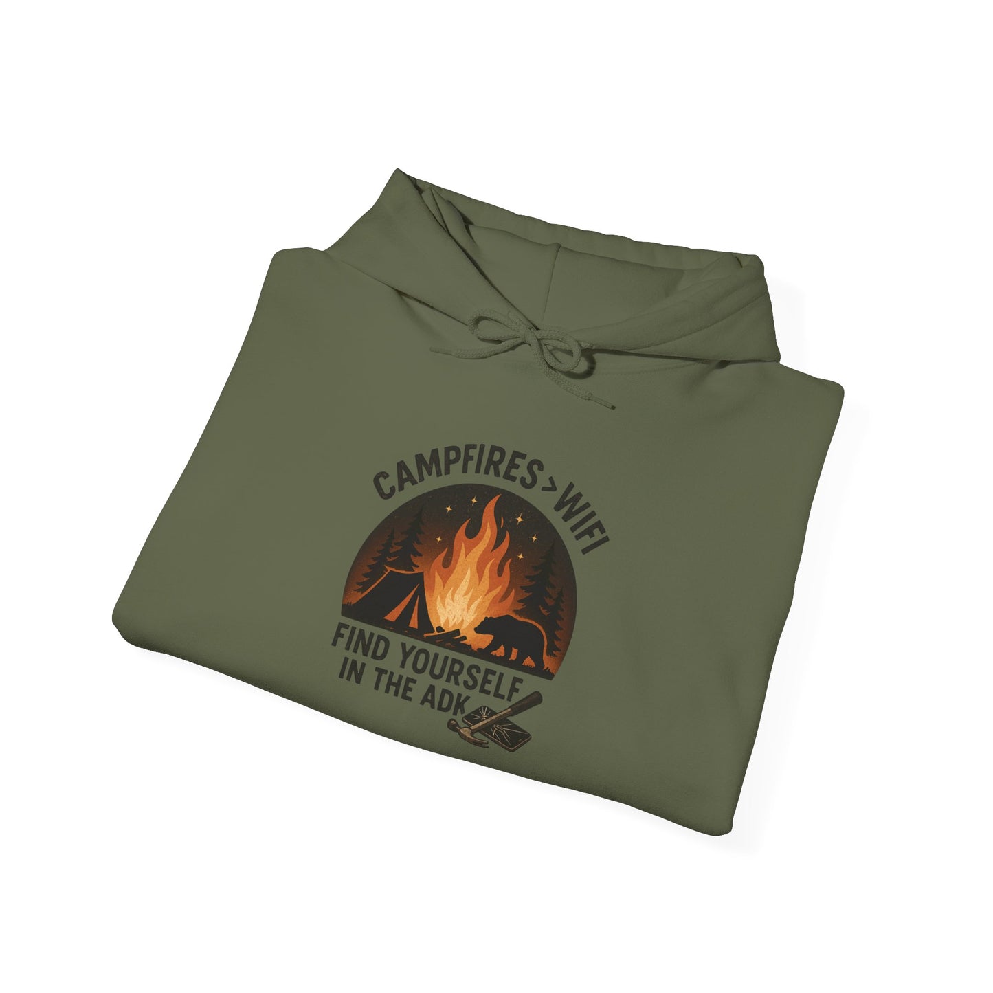 Campfire Vibes Hoodie Graphic Heavy Blend Sweatshirt
