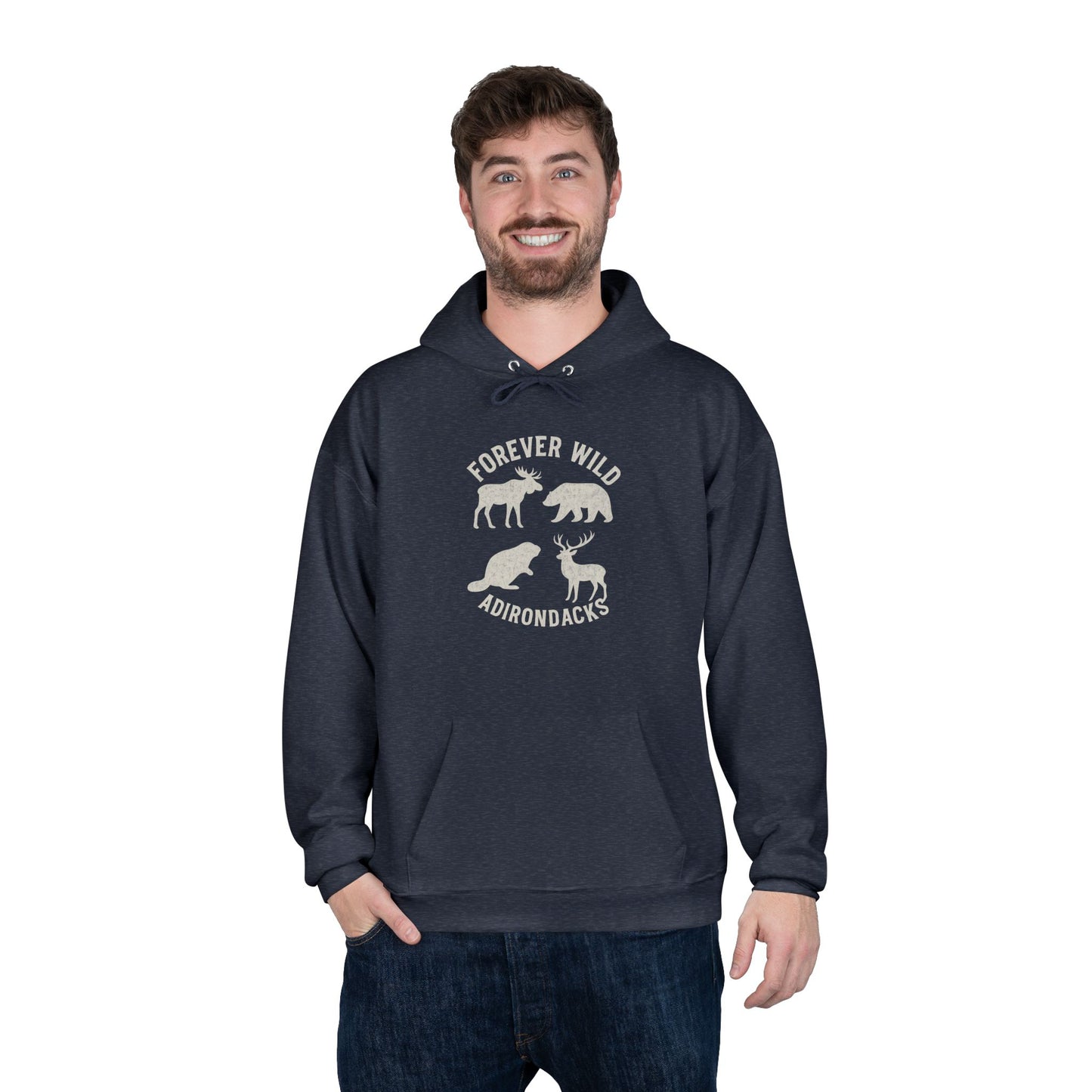 Cozy Adirondack Hoodie - "Forever Wild"