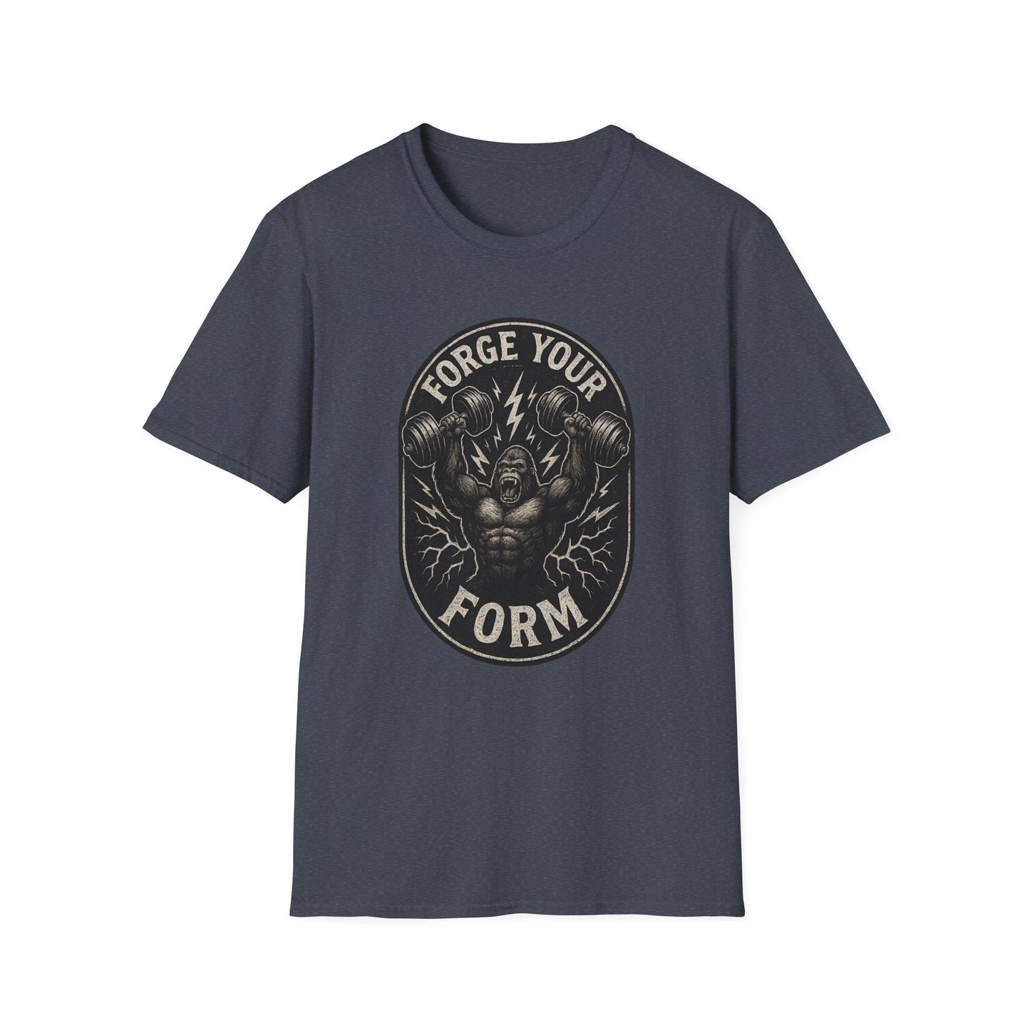 Grit Forge Athletics - "Forge Your Form" Weight Lifting Tee