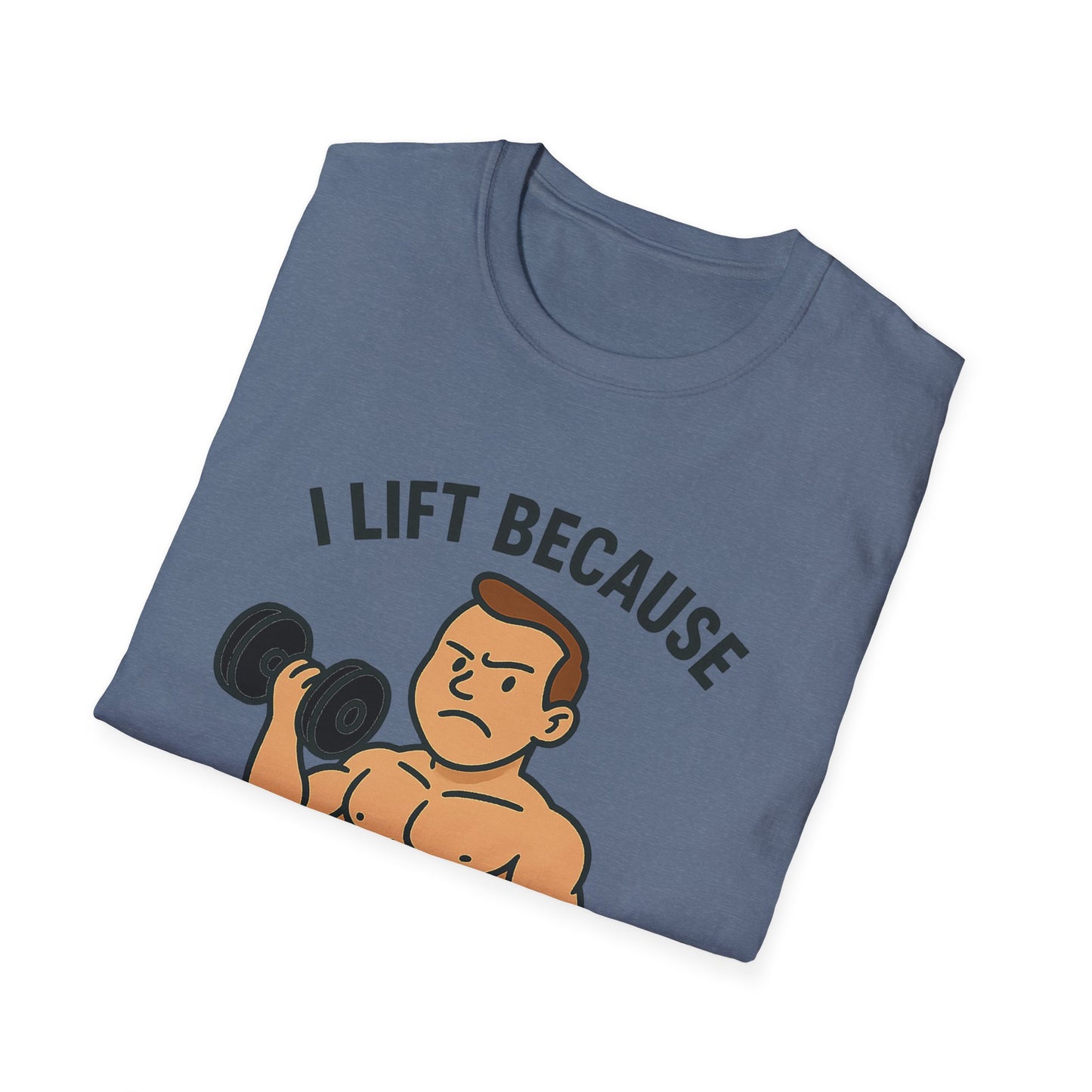 Grit Forge Athletics - "I Lift Because Punching People is Frowned Upon" Weightlifting Tee