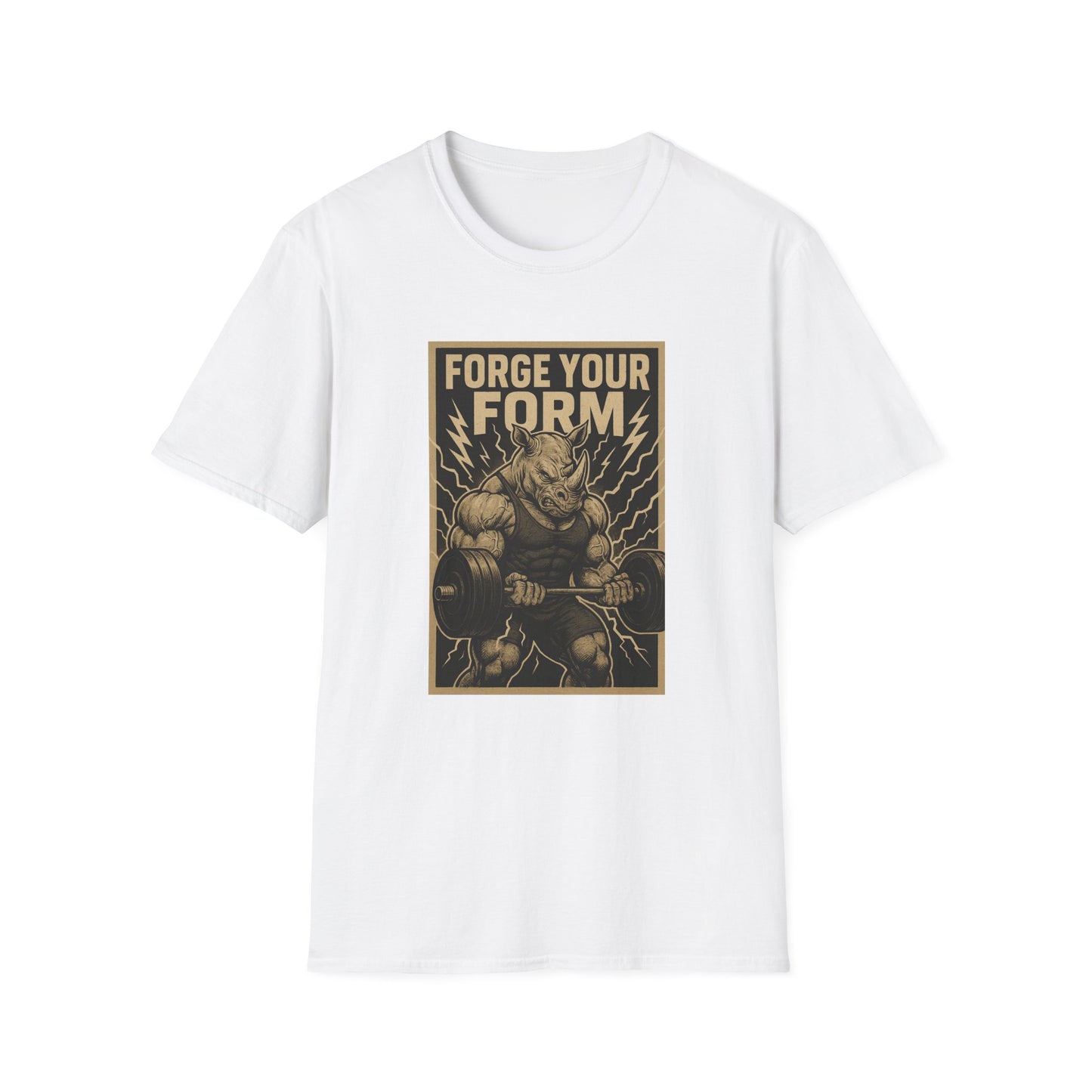 Grit Forge Athletics - "Forge Your Form" Weight Lifting Tee