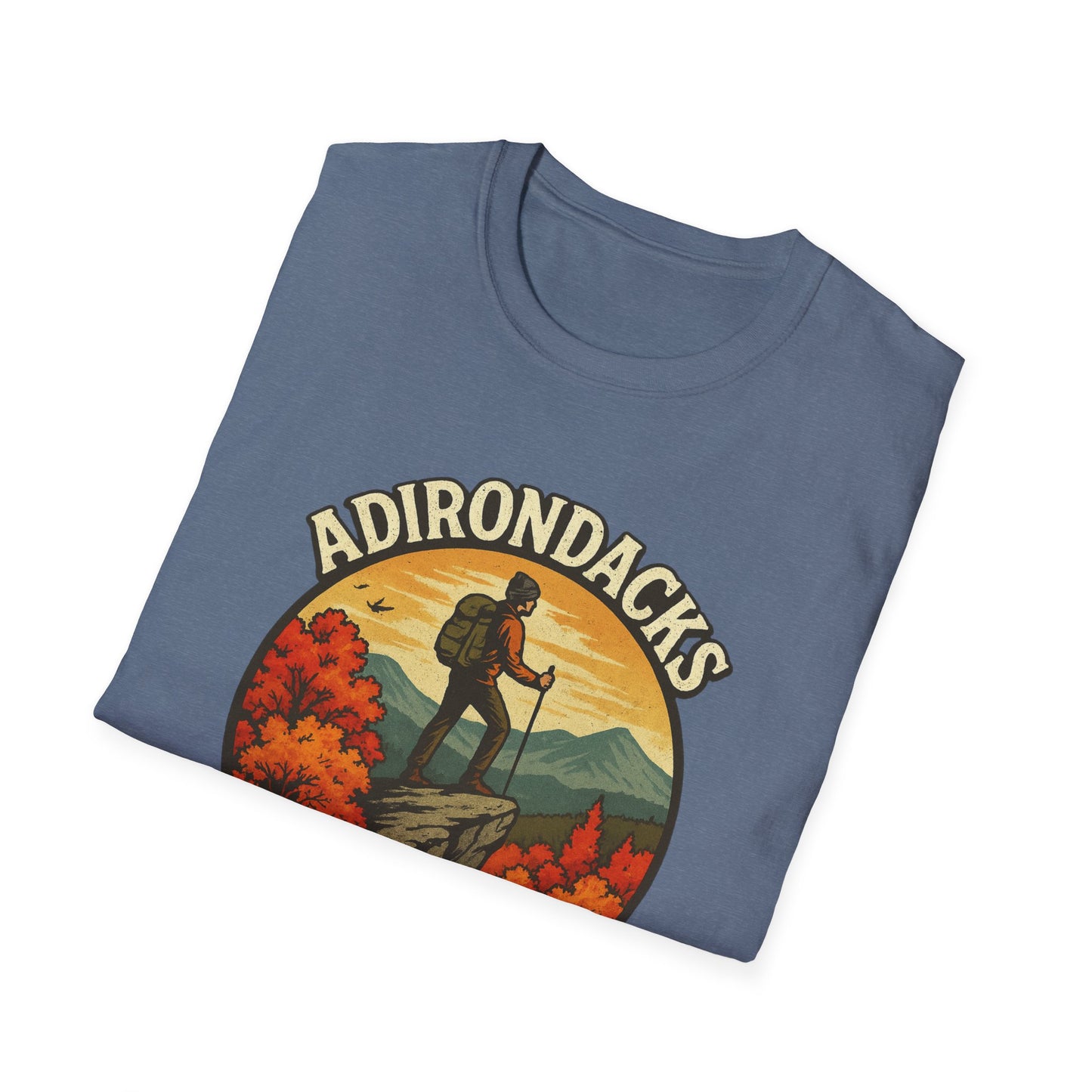 Adirondack Adventure Softstyle Hiking Tee - "Eagle Eyed & Mountain High"