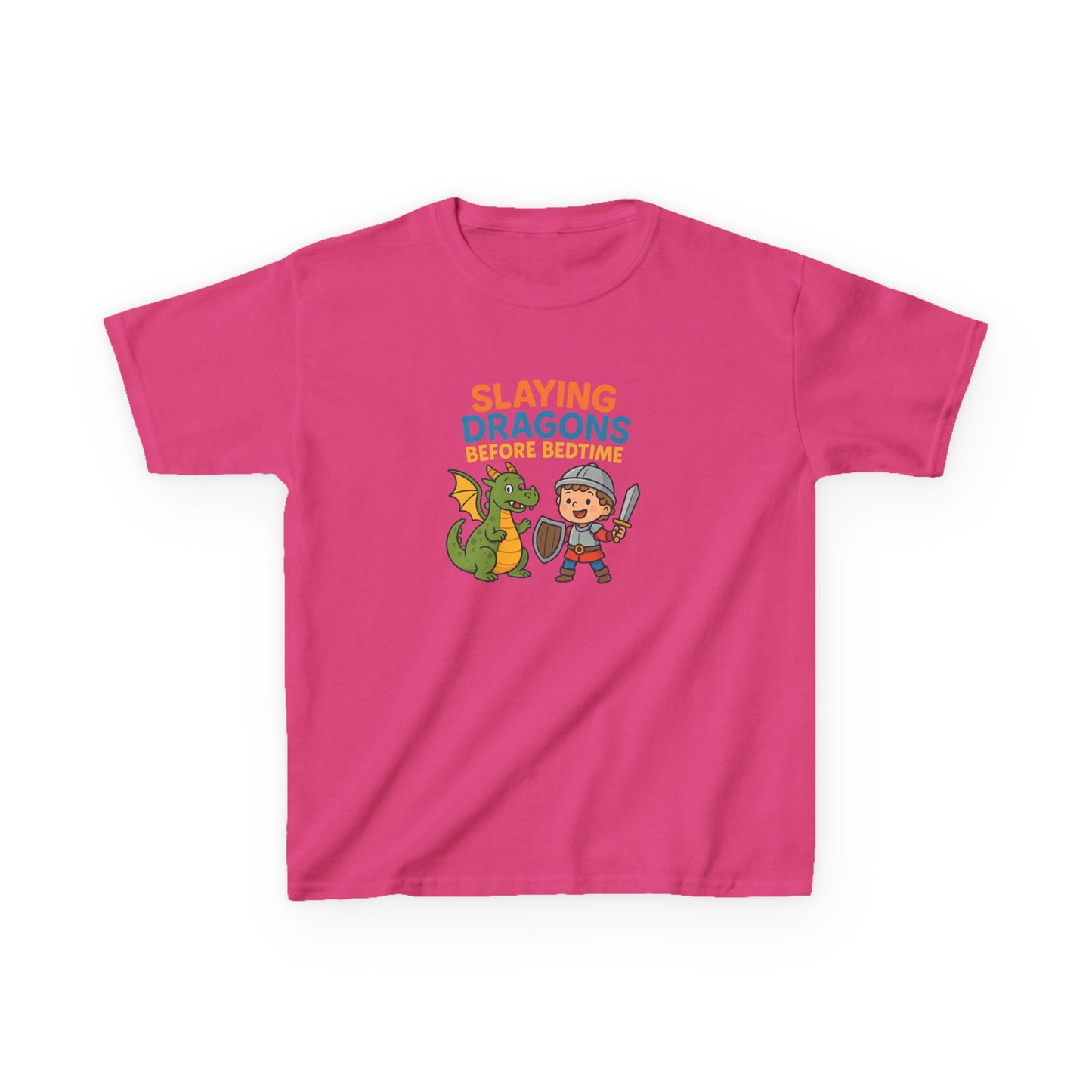 KIDS' "Slaying Dragons Before Bedtime" Fun and Adventurous T-Shirt