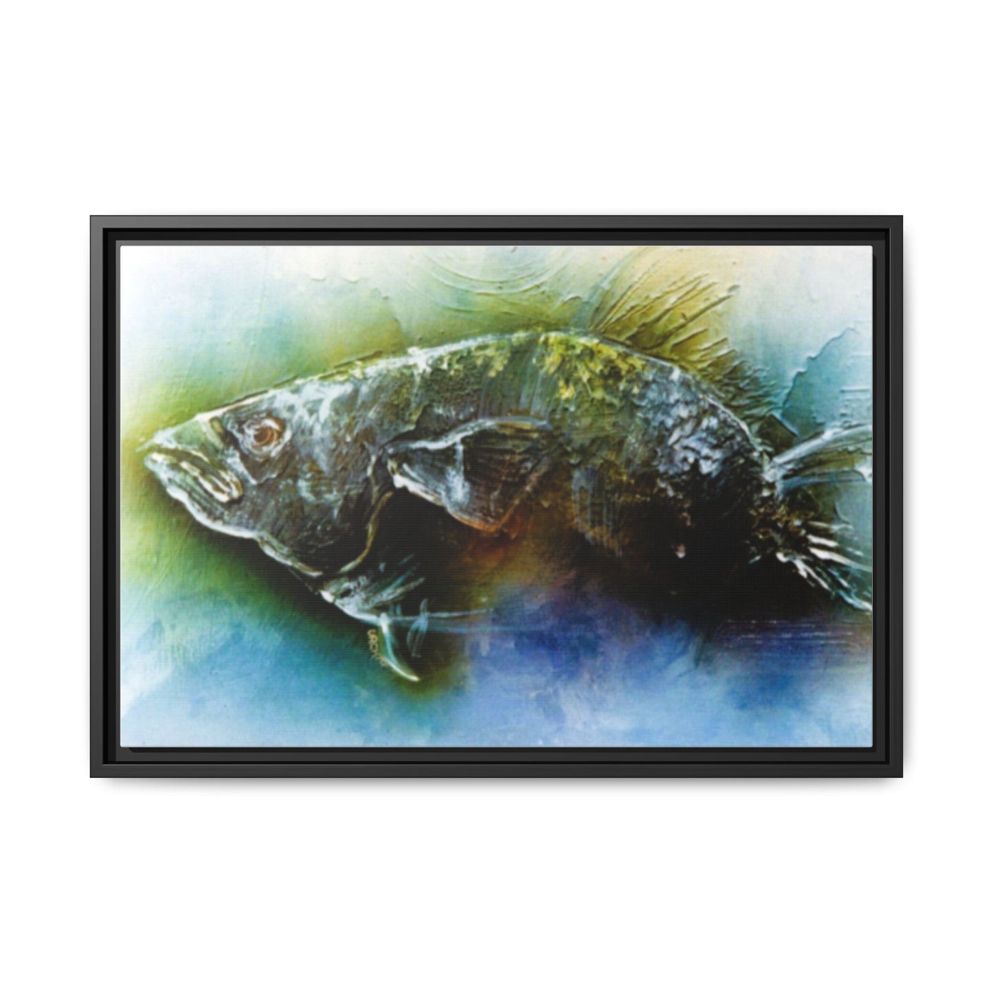 Impressionistic 1960s Unique Fish Painting Print
