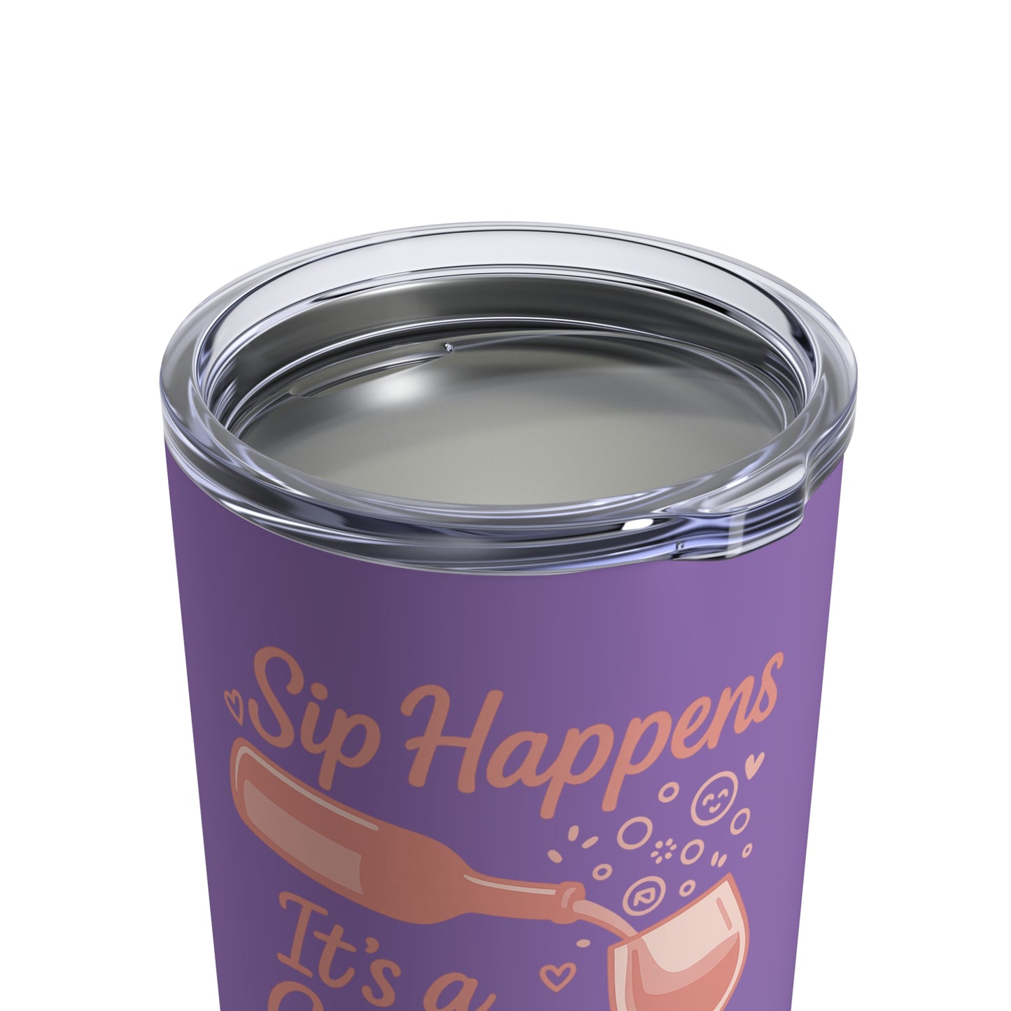 Girls Trip Tumbler, Sip Happens 10oz Stainless Steel Drinkware, Travel Mug for Friends, Fun Party Gift, Celebratory Sipware