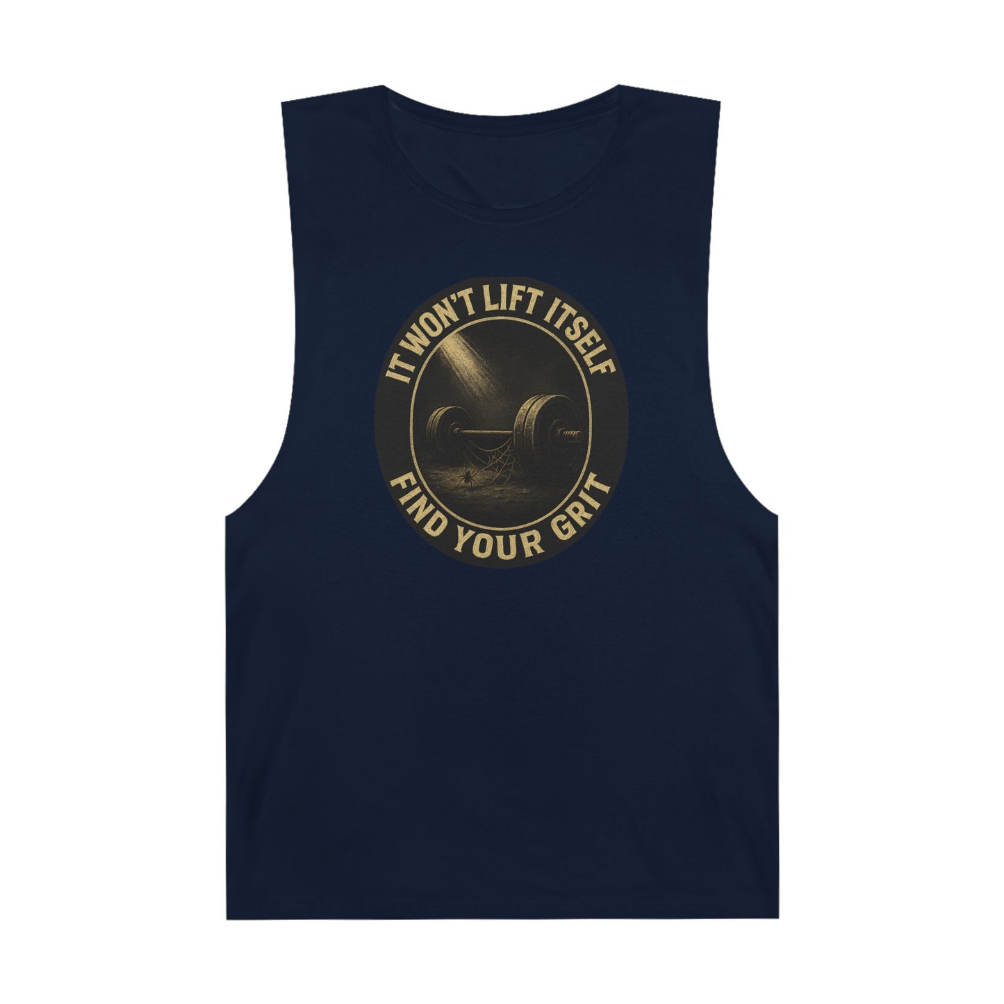 Grit Forge Athletics - "It Won't Lift Itself" Motivational Tank Top