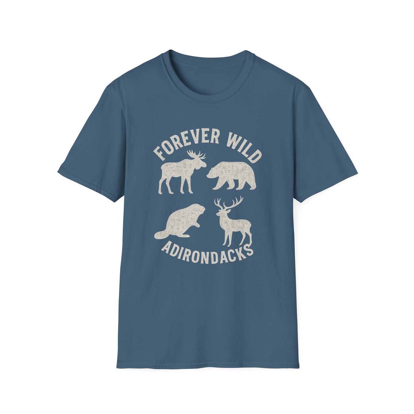 Adirondack Wildlife Softstyle Tee-Shirt - "Forever Wild"