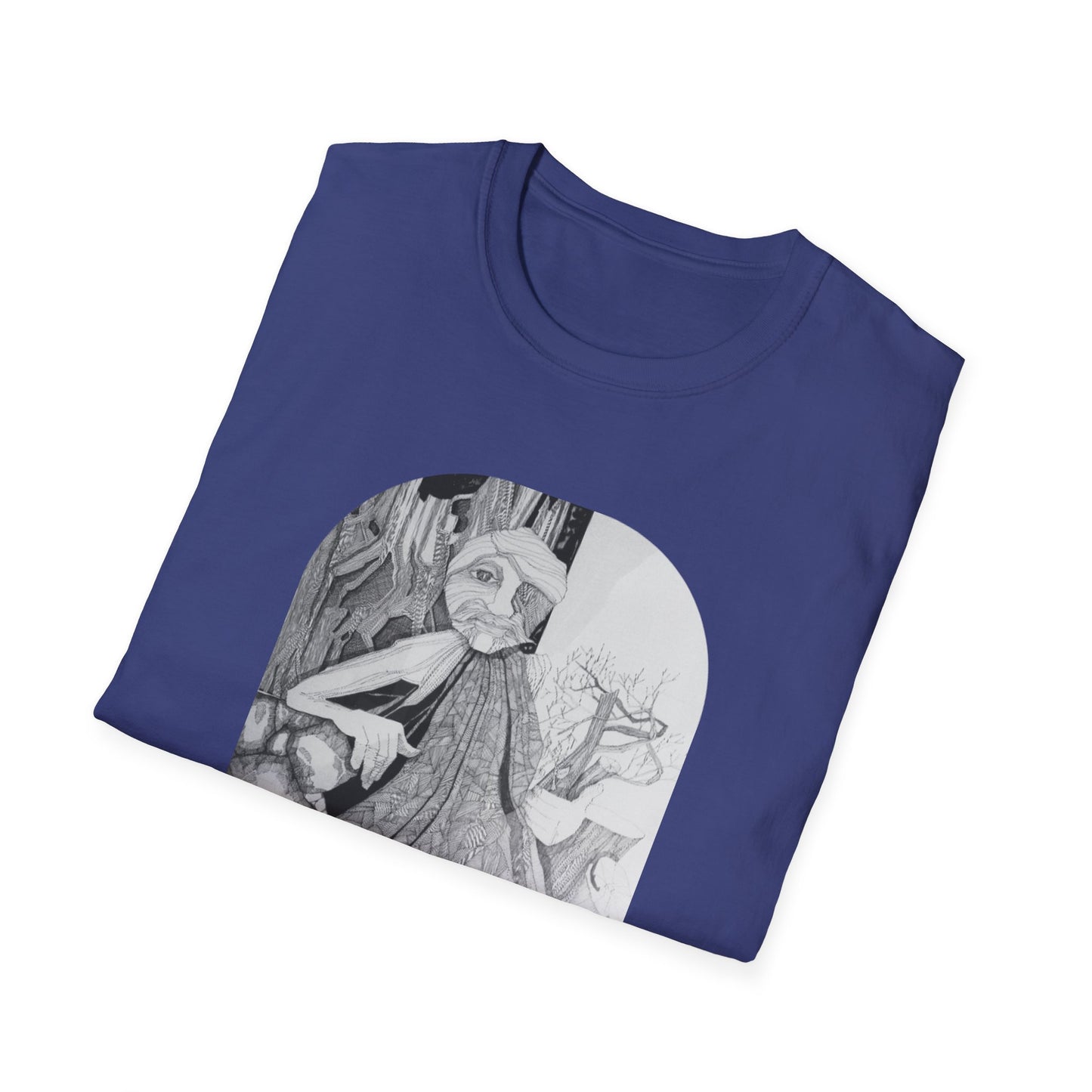 One with the Woods 1960s Pen & Ink Authentic Artwork - "Entmoot"