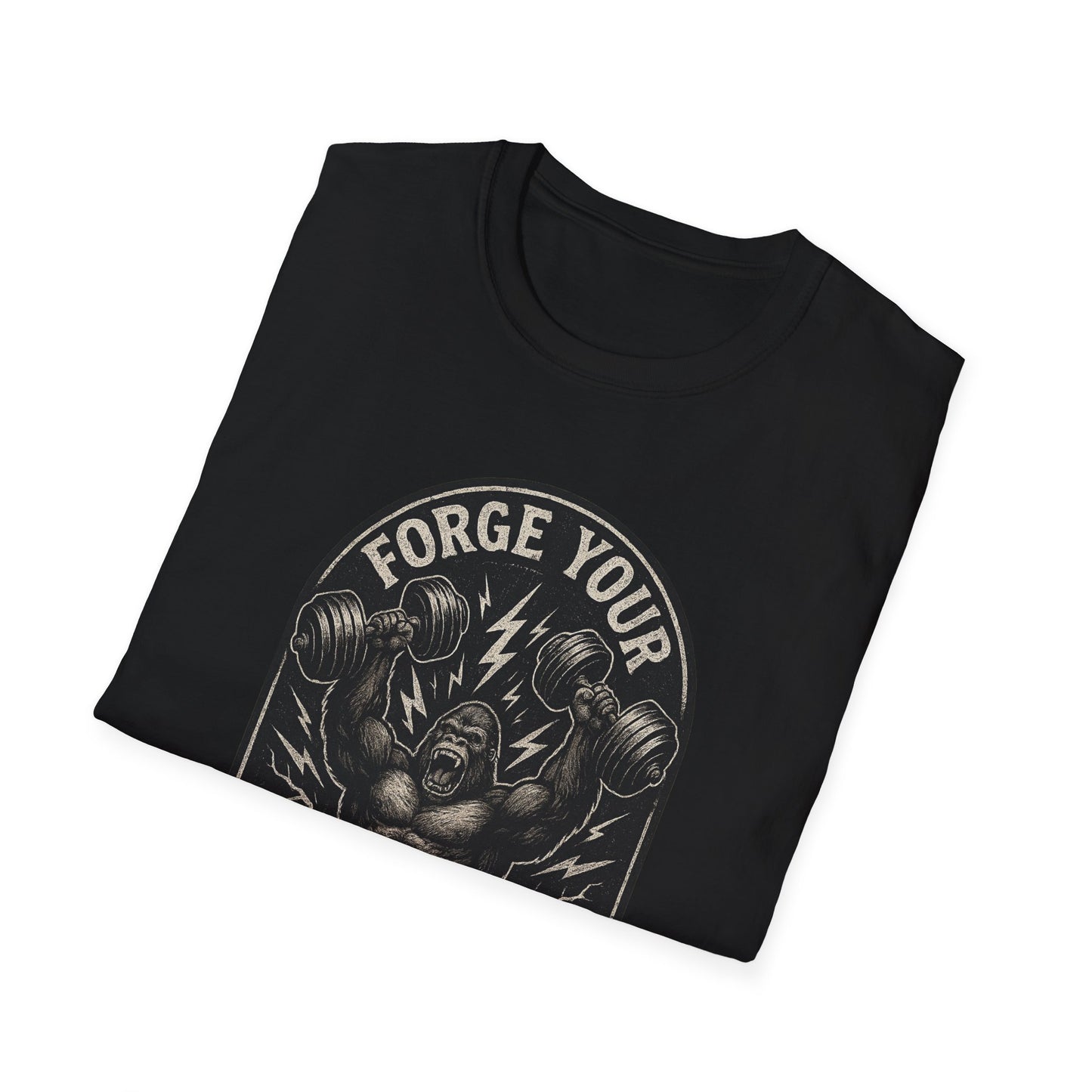 Grit Forge Athletics - "Forge Your Form" Weight Lifting Tee