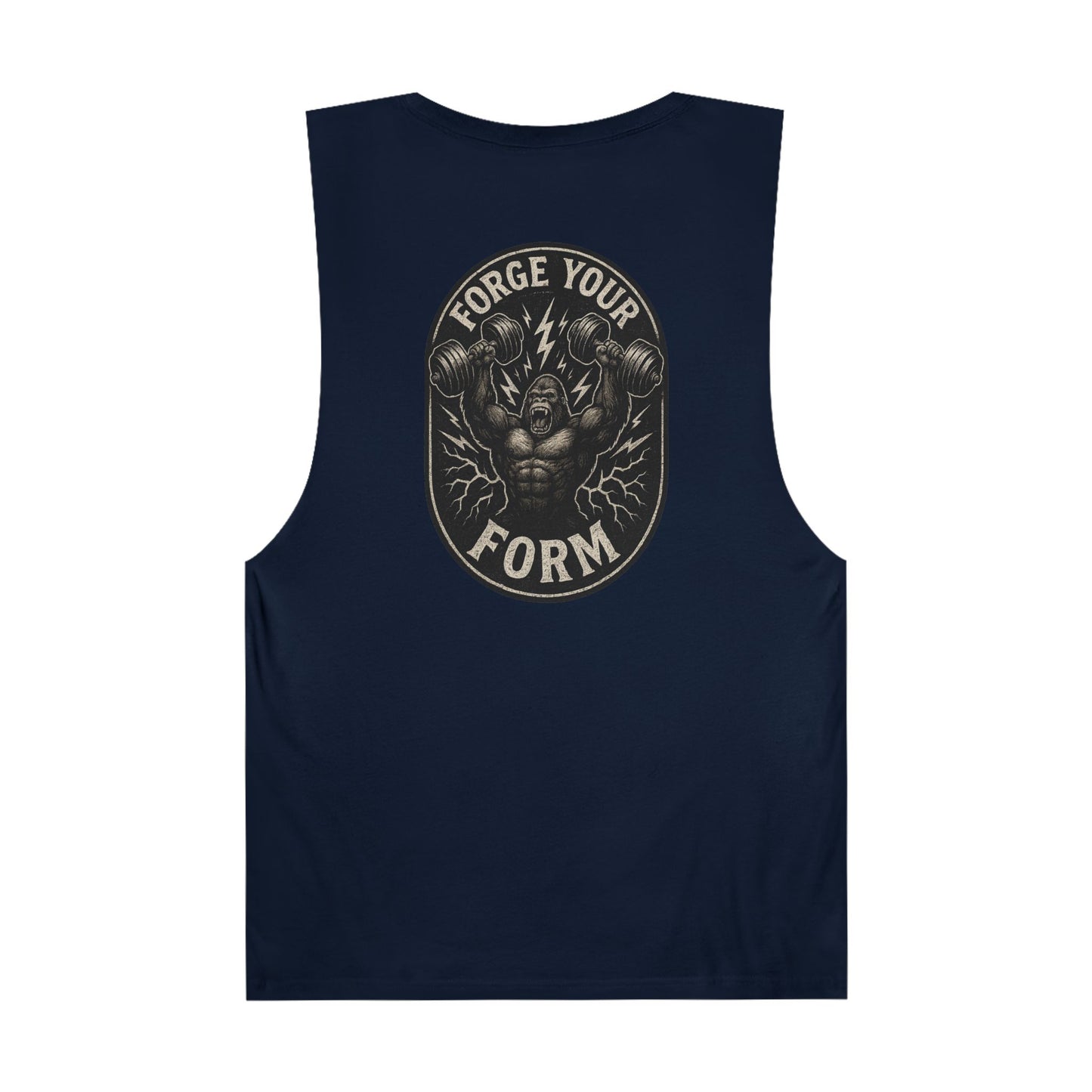 Grit Forge Athletics Tank - "Forge Your Form" Motivational Fitness Tank Top