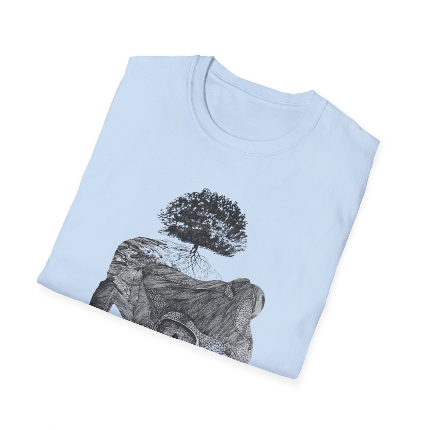 Abundant Life 1960s Frog Creative Graphic Tee - "Gaia's Shepherd"