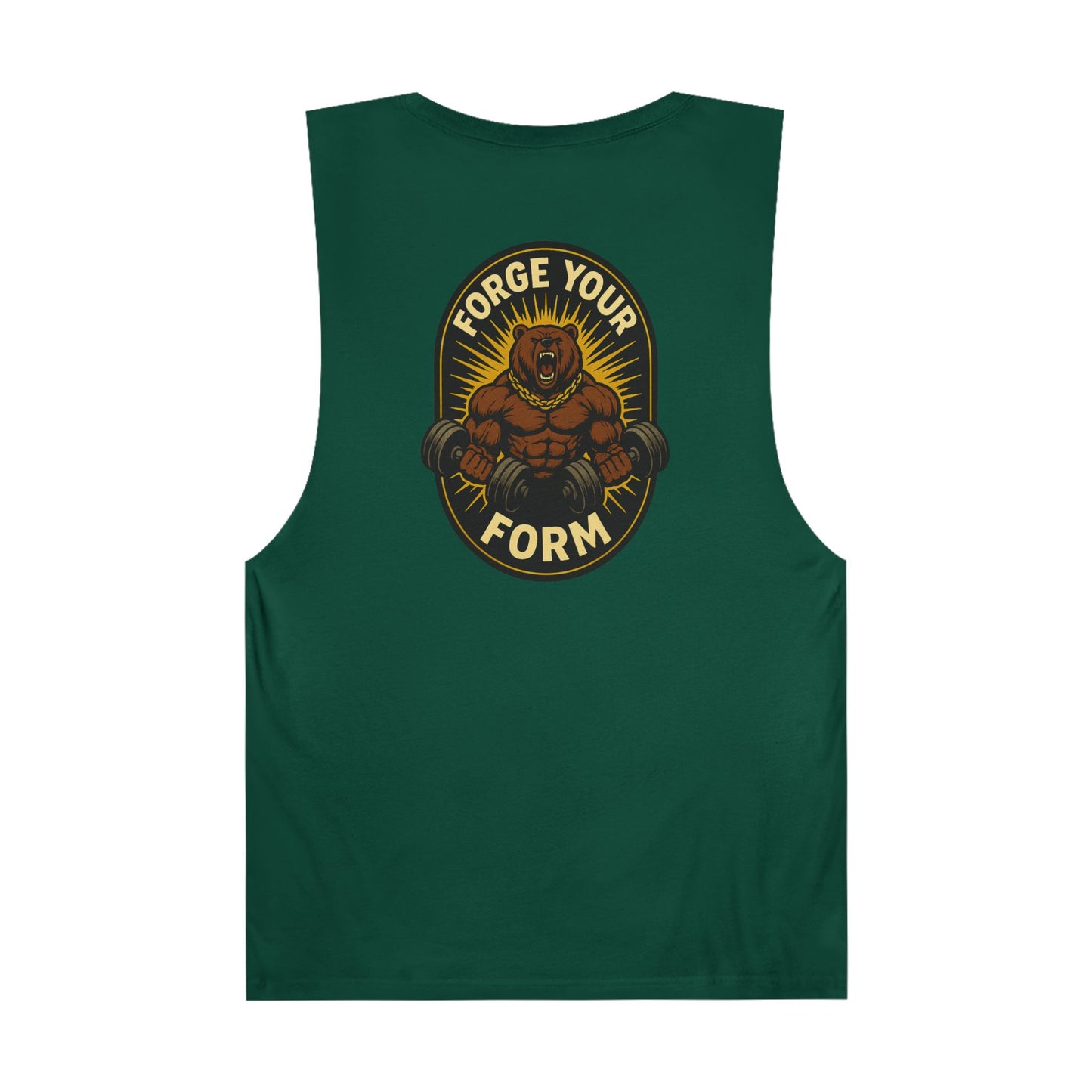 Grit Forge Athletics- "Forge Your Form" Motivational Gym Tank Top