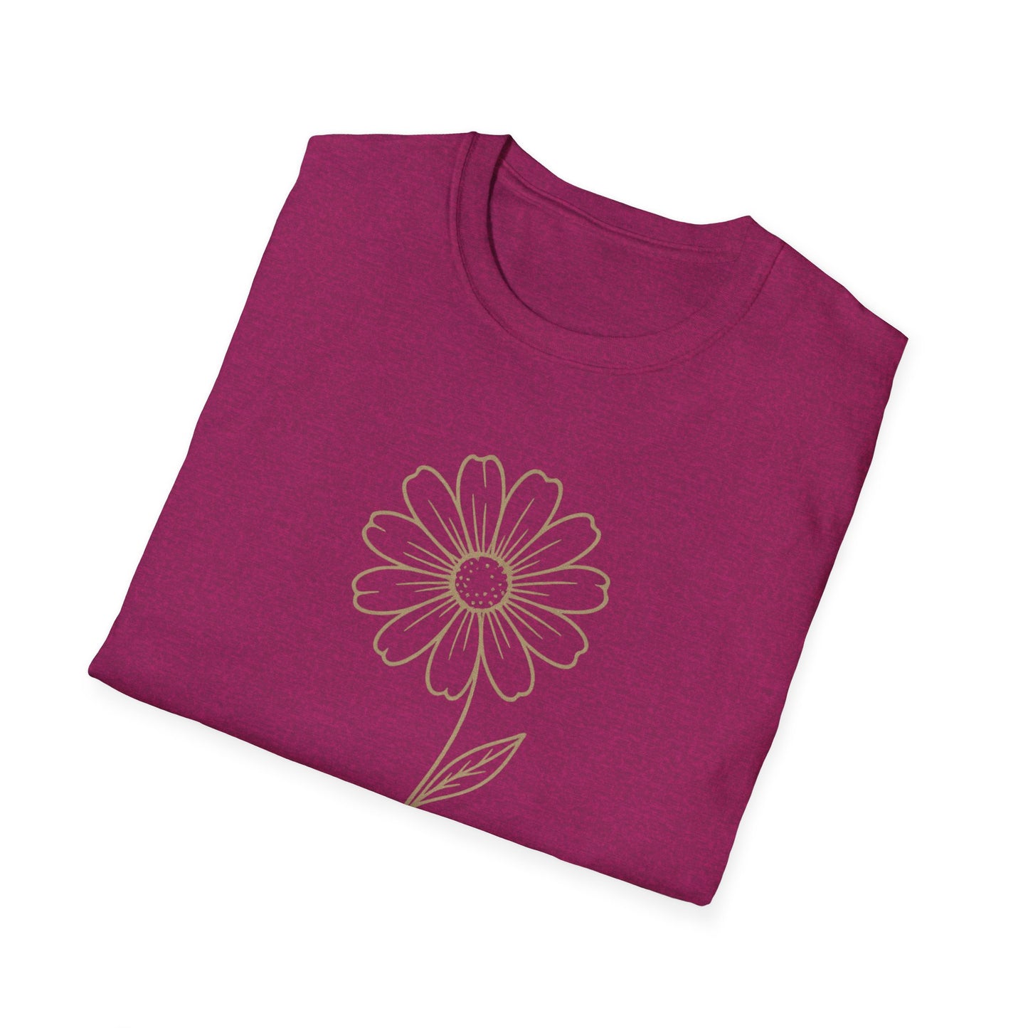Breathe Floral Relaxed Fit Inspirational Tee-Shirt