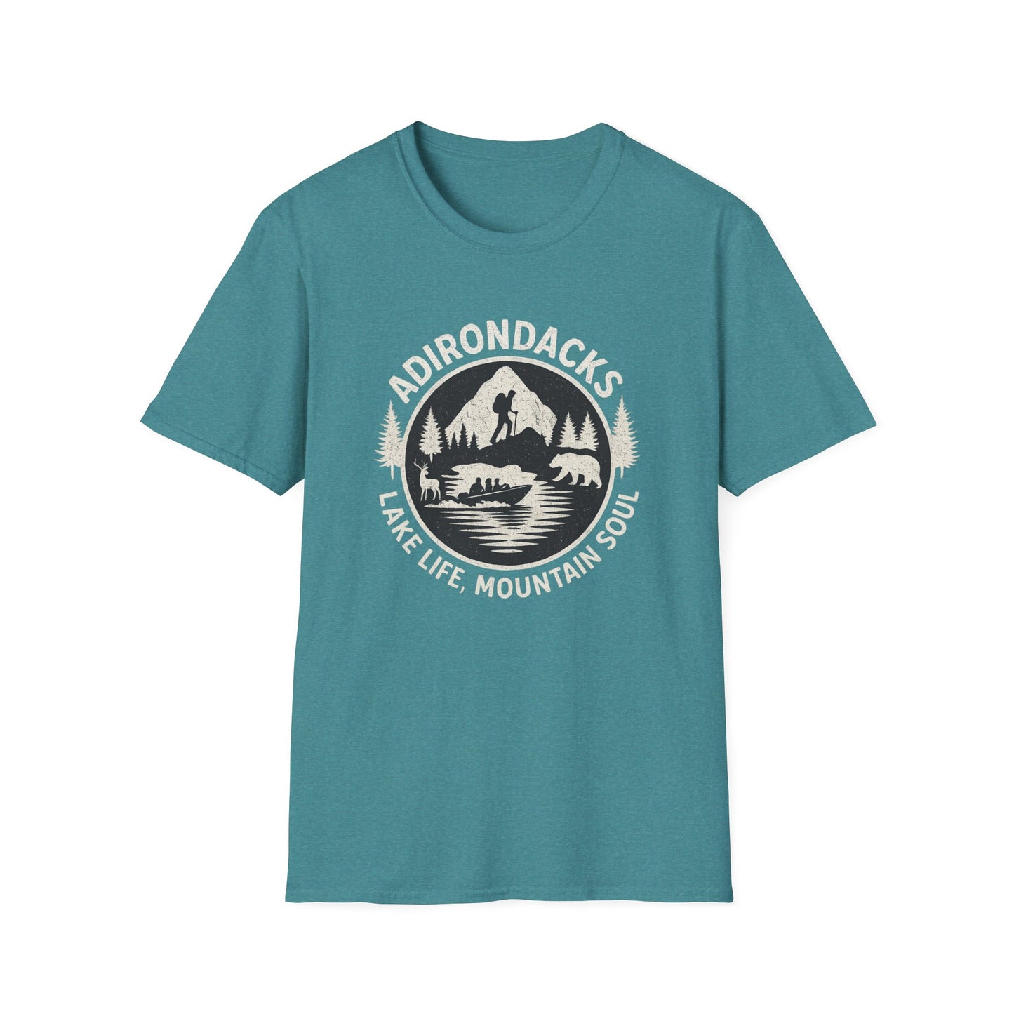 Adirondacks Lake Life T-Shirt - "Lake Life, Mountain Soul"