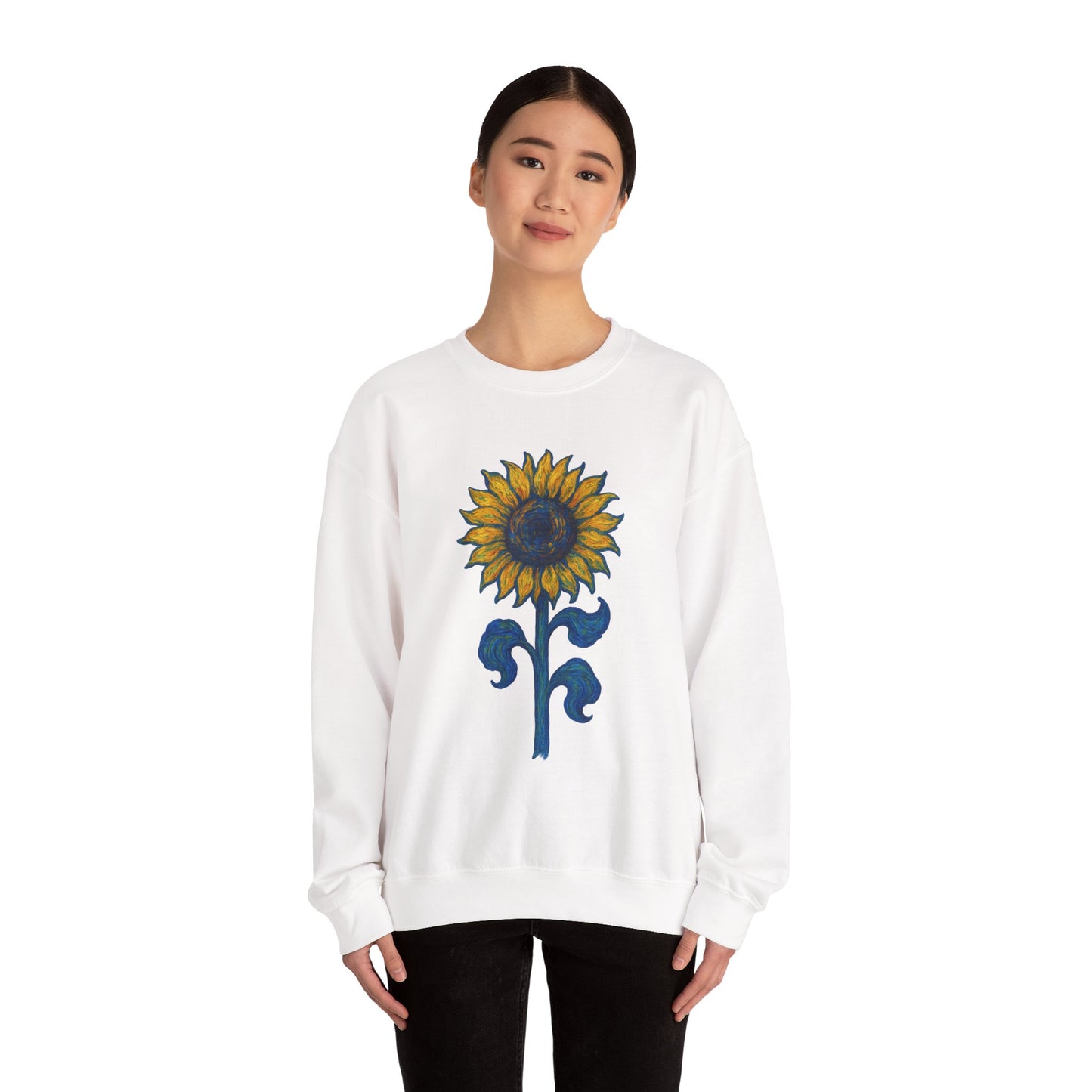 Sunflower Crewneck Cozy Sweatshirt for Her