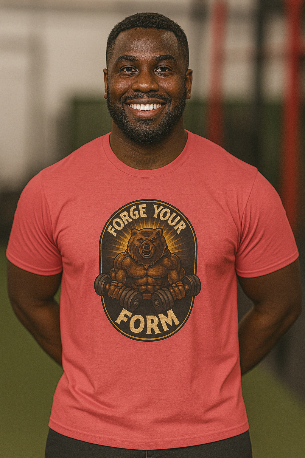 Grit Forge Athletics - "Forge Your Form" Weight Lifting Tee
