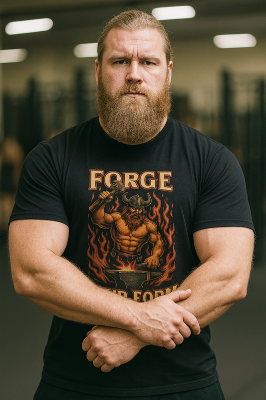 Grit Forge Athletics - "Forge Your Form" Weight Training T-Shirt