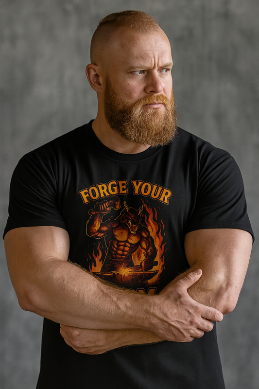 Grit Forge Athletics - "Forge Your Form" Weight Lifting Tee