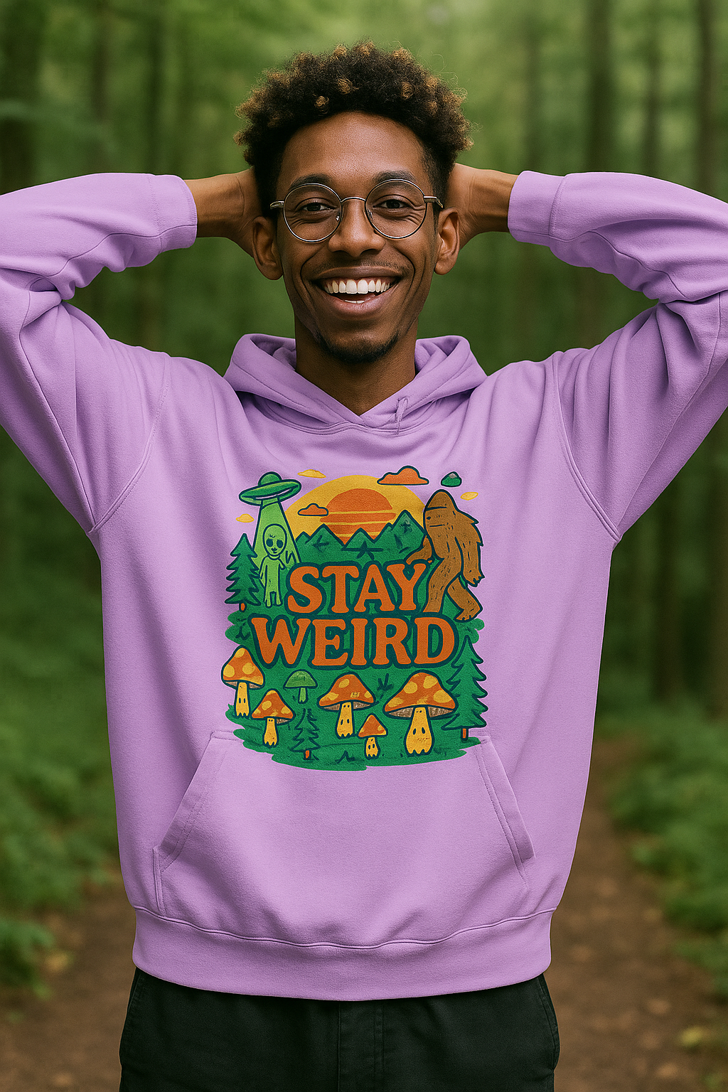 Stay Weird Hoodie, Cozy Apparel For Him or Her