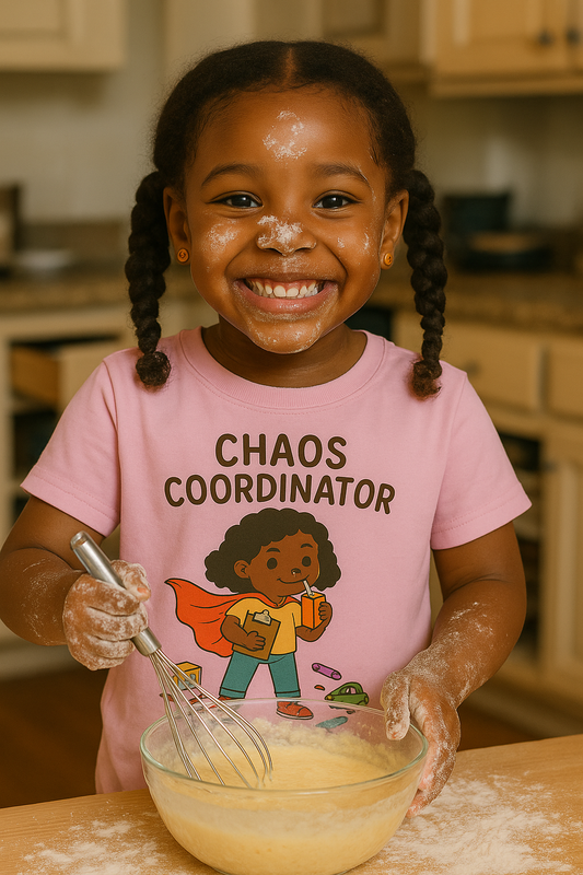TODDLERS' "Chaos Coordinator" Funny T-Shirt for Girls