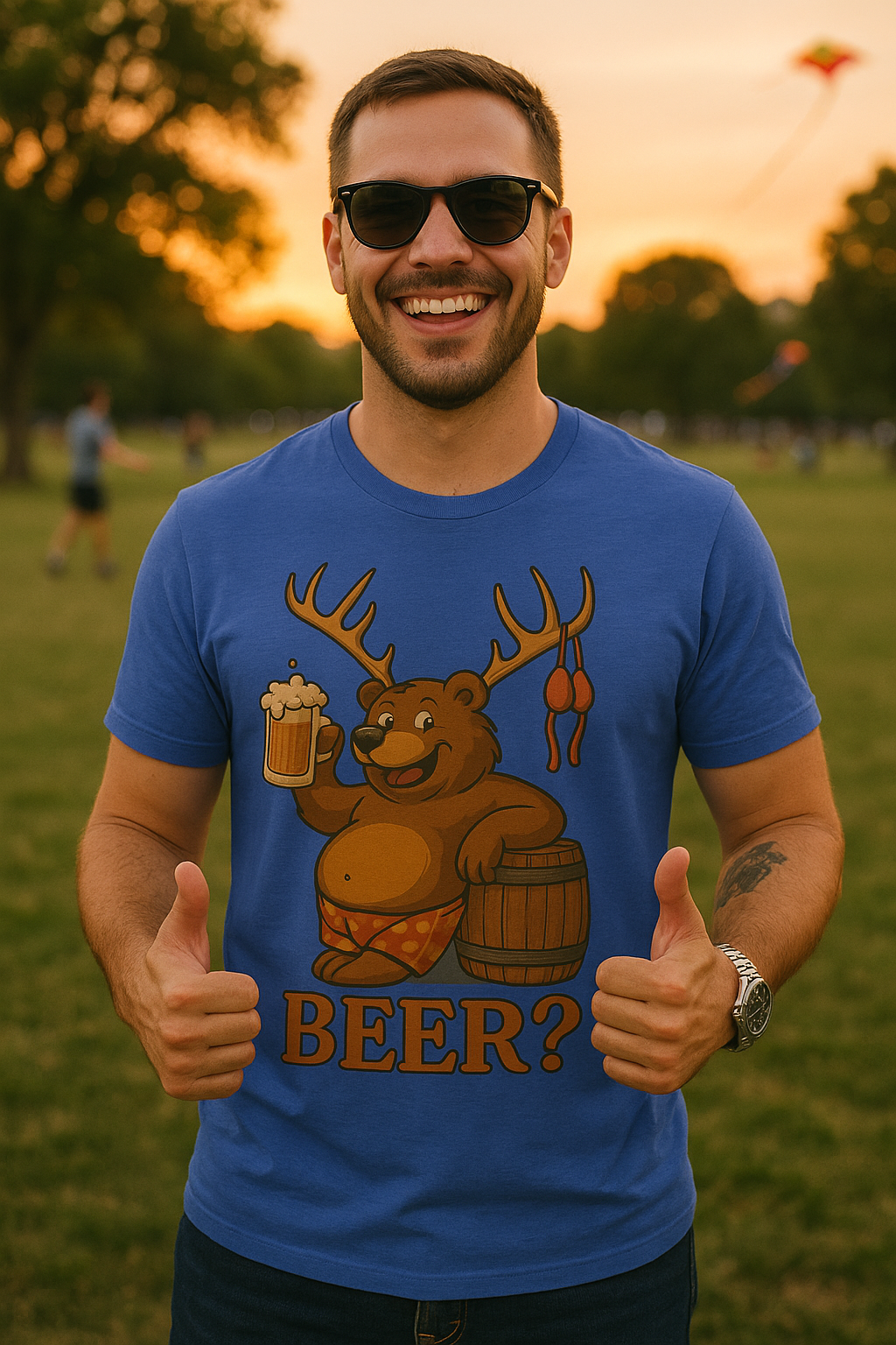 Bear? Deer? Beer? Funny Beer Casual Tee-Shirt