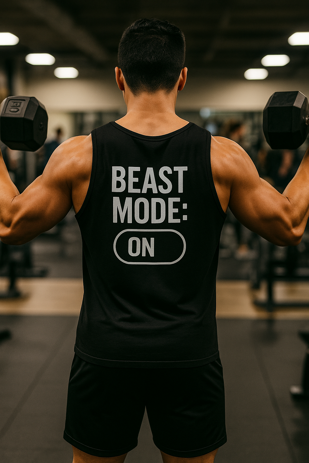 Grit Forge Athletics - Beast Mode Heavy Cotton Tank Top for Gym Lovers
