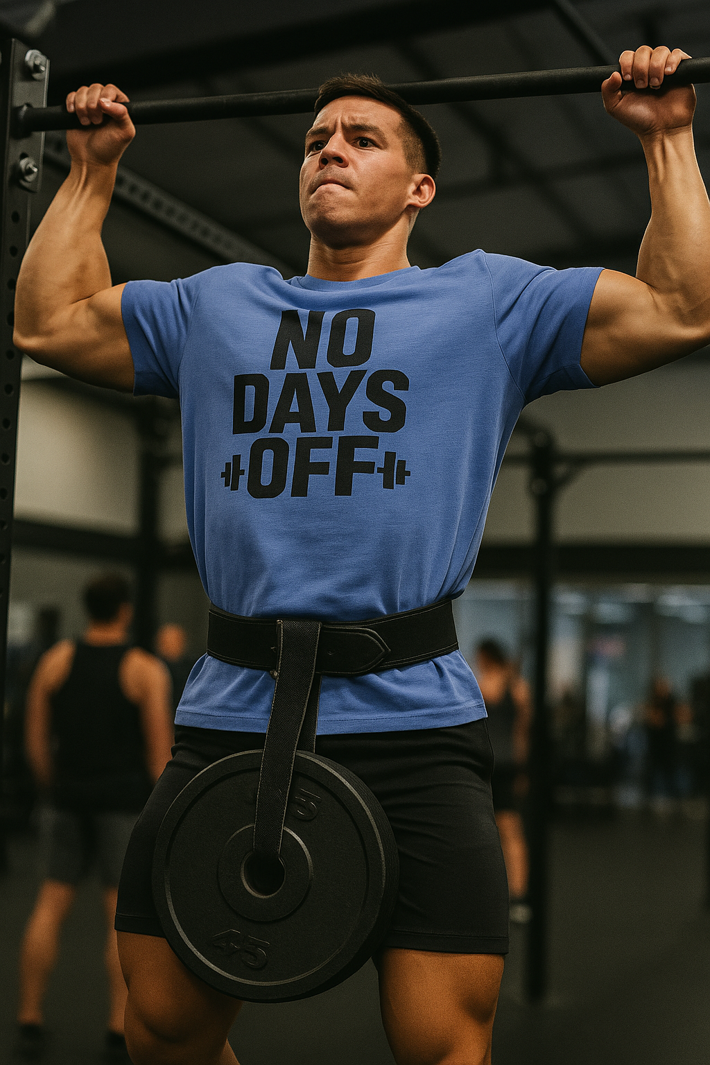Grit Forge Athletics - "No Days Off" Motivational Fitness T-Shirt