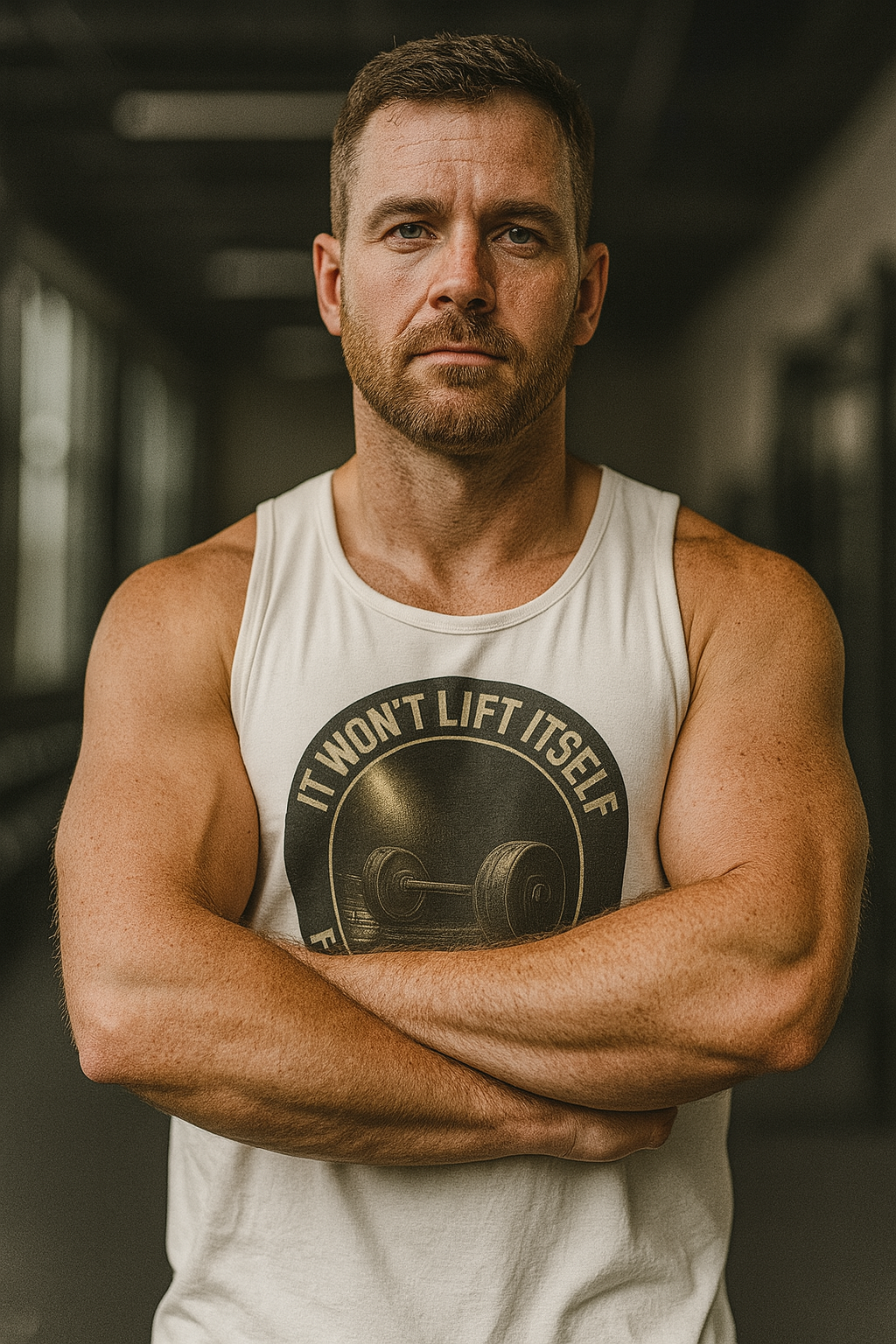 Grit Forge Athletics - "It Won't Lift Itself" Motivational Tank Top