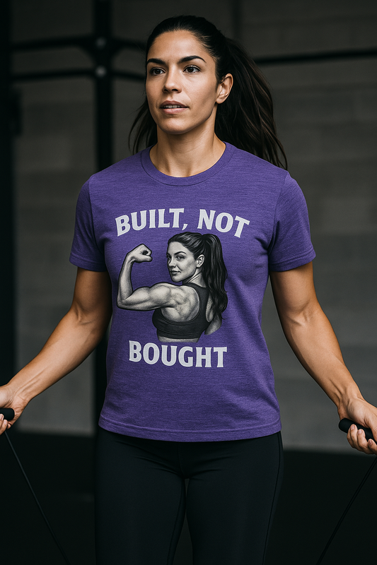 Grit Forge Athletics - "Built, Not Bought" Inspirational Women's T-Shirt