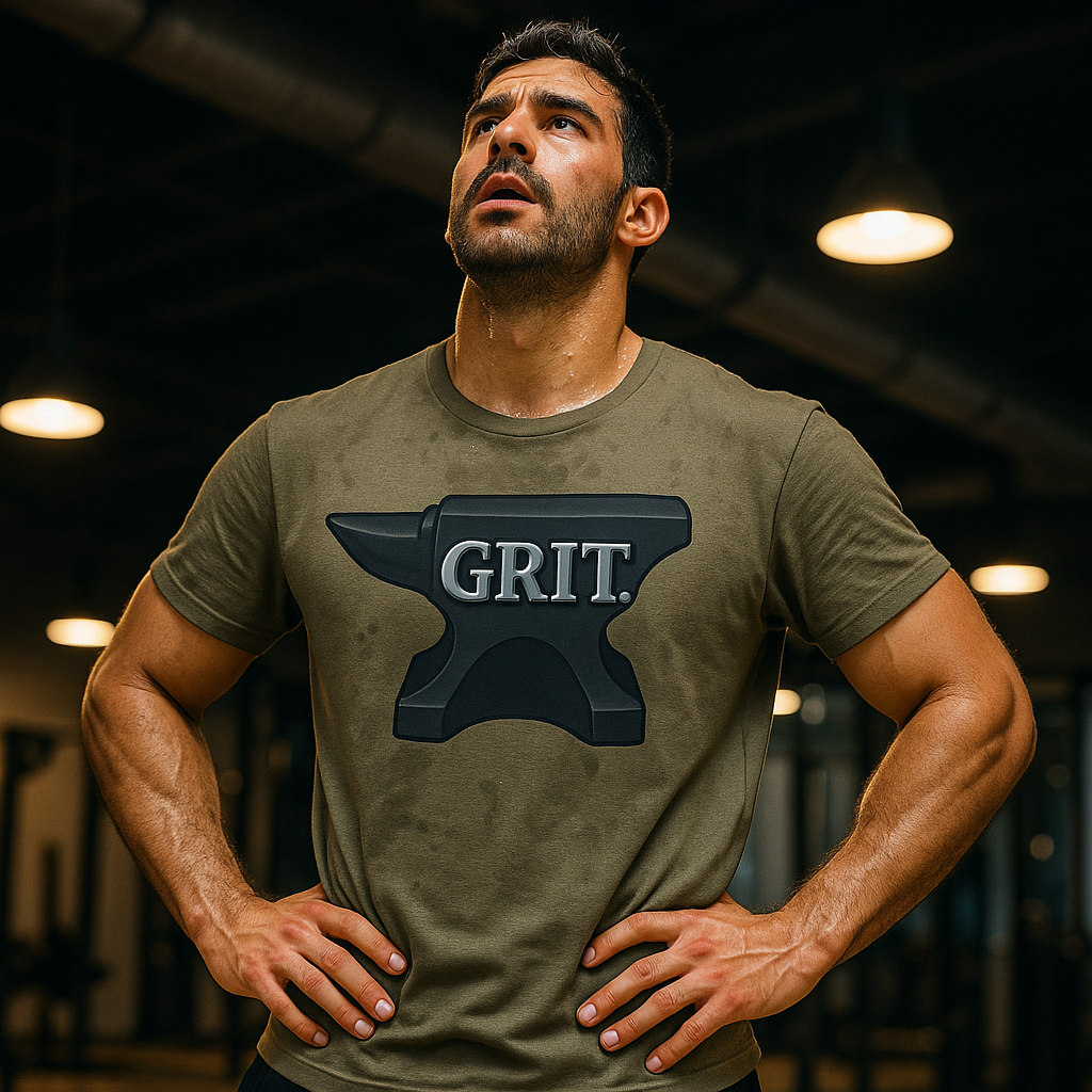 Grit Forge Athletics - Grit Anvil Softstyle Gym T-Shirt for Him or Her