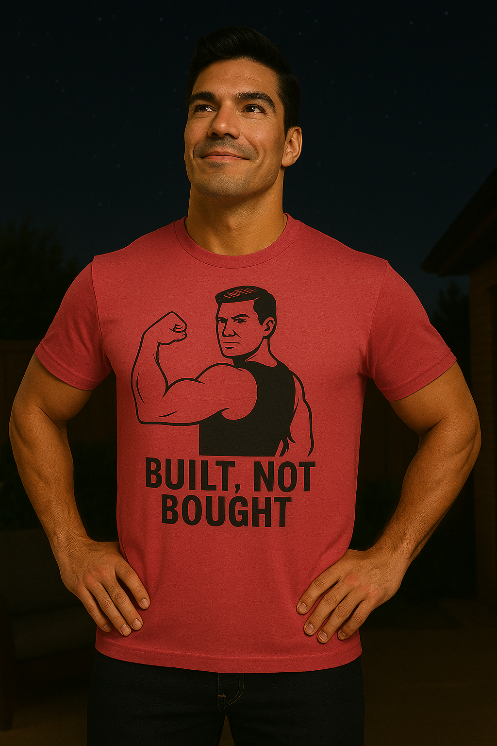 Grit Forge Athletics - "Built Not Bought" Softstyle Gym T-Shirt