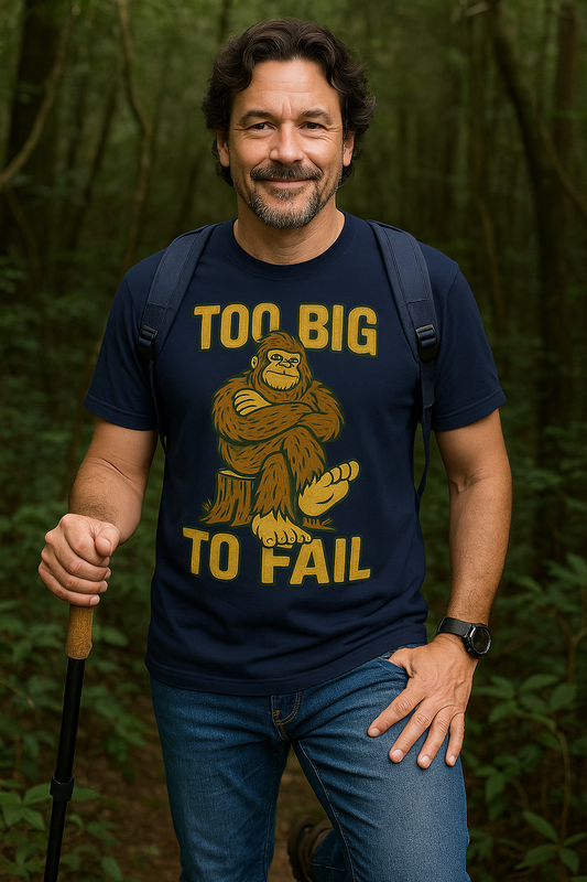 "Too Big to Fail" Bigfoot-inspired Tee Shirt