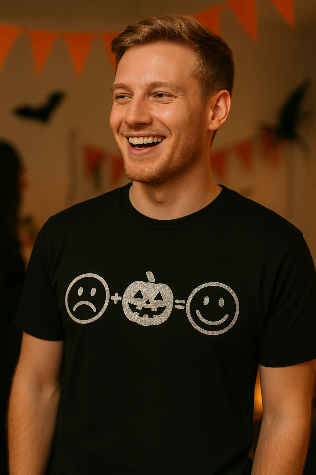 Halloween Makes Me Happy Casual Tee-Shirt