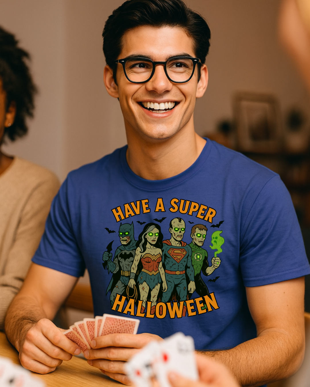 Halloween Superhero Graphic Zombie Tee-Shirt