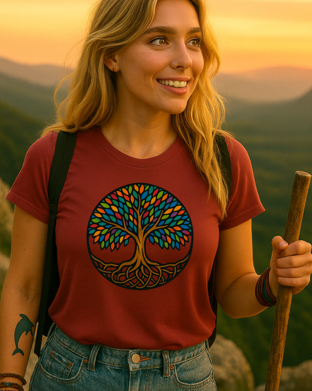 Yggdrasil, Tree of Life Softstyle Casual Tee-Shirt