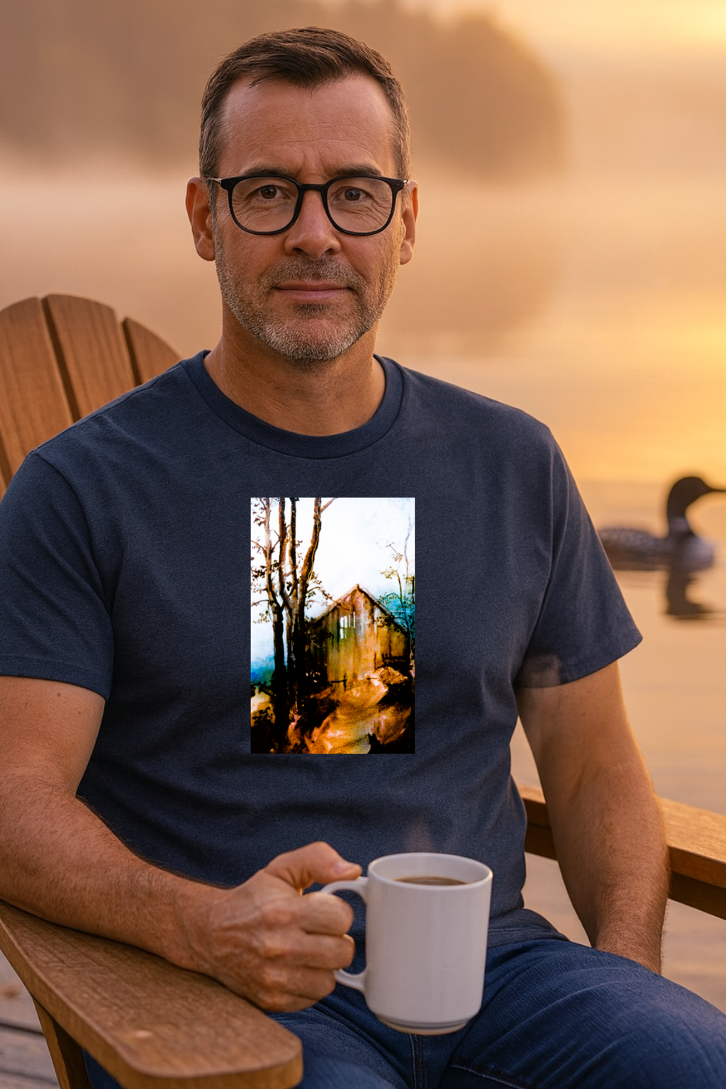 Retro 1960s-Era Authentic Art Tee-Shirt - "Sublime Seclusion"