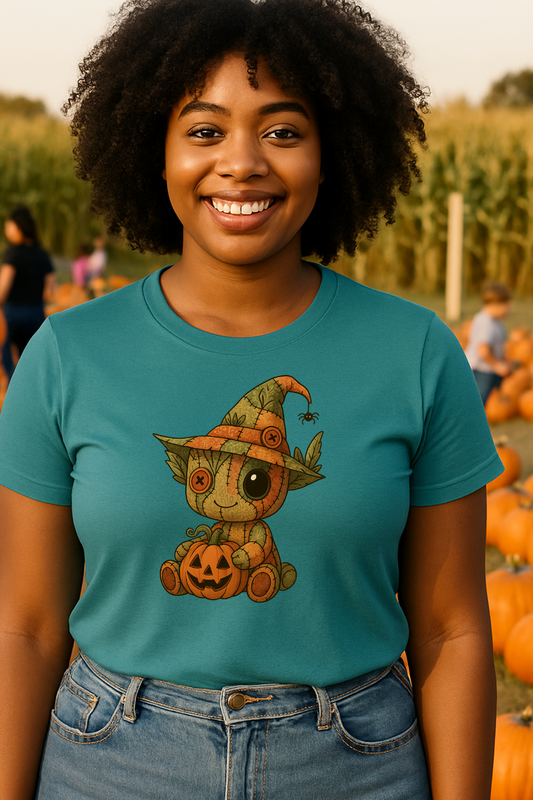Baby Cartoon Superhero Patchwork Halloween Tee-Shirt