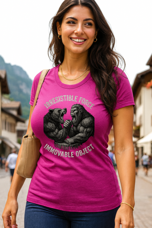 Bigfoot vs. Black Bear Adirondack Tee-Shirt