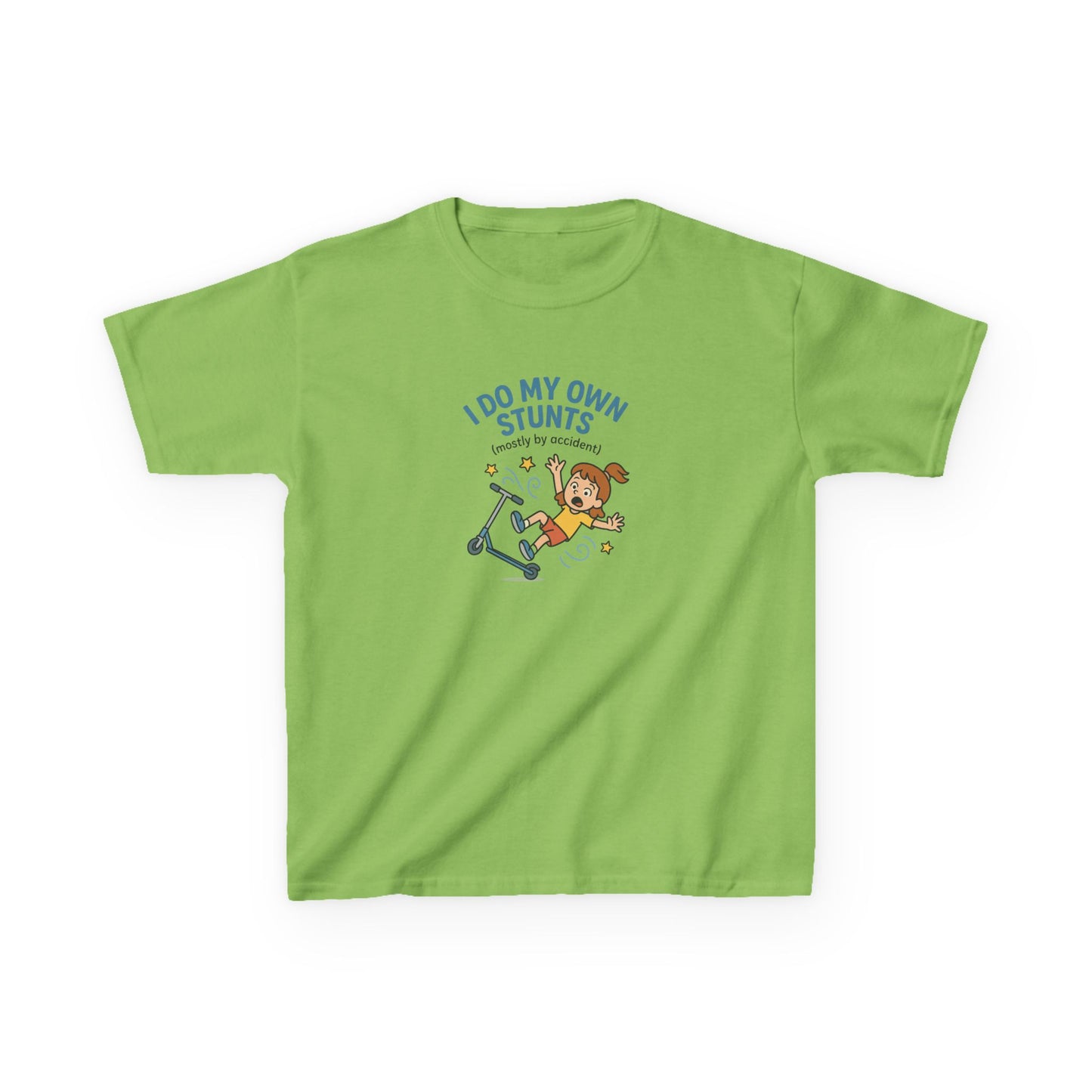 KIDS' "I Do My Own Stunts" Whimsical T-Shirt for Girls