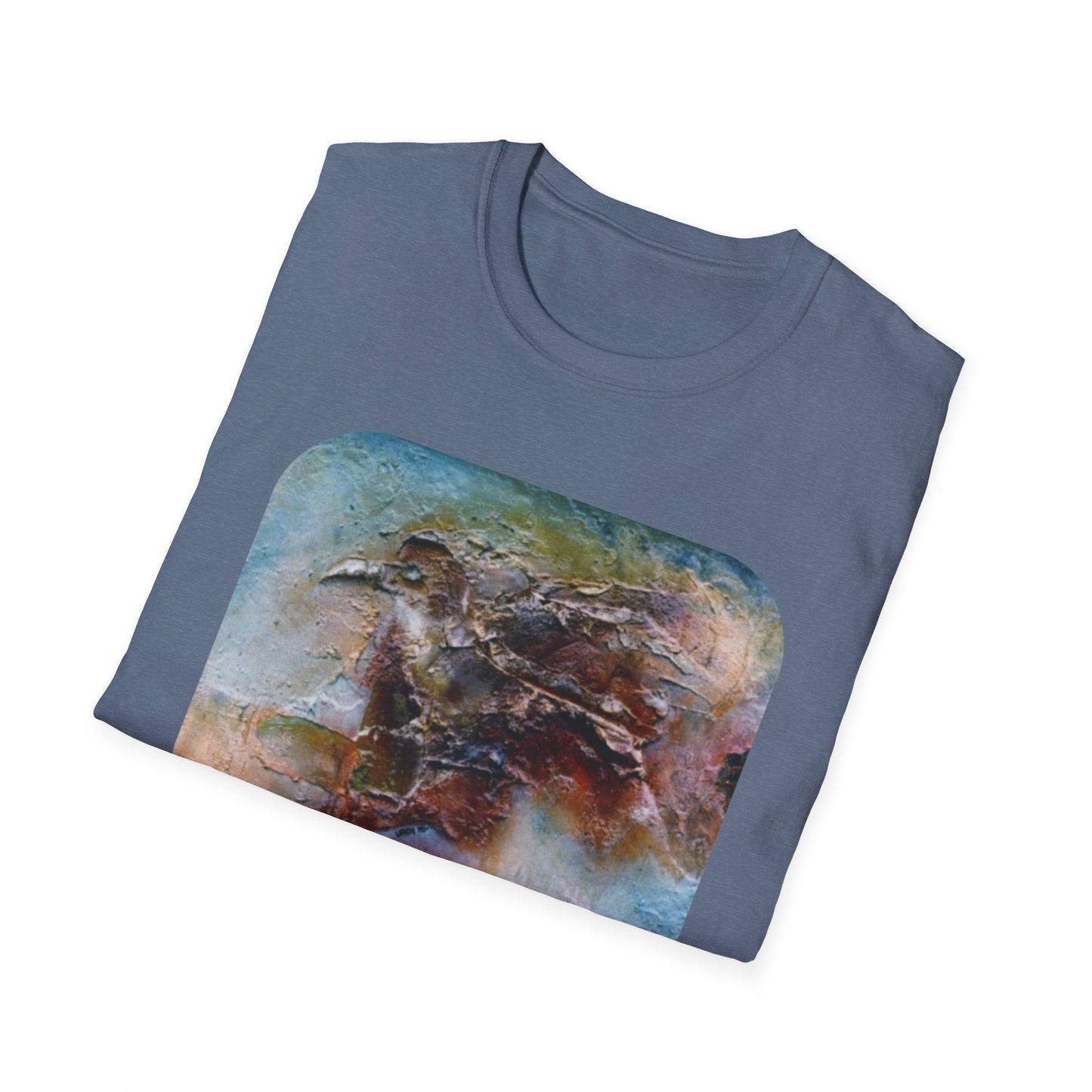 Nature-Inspired Authentic 1960s Painting Print Tee - "Dark Omen"