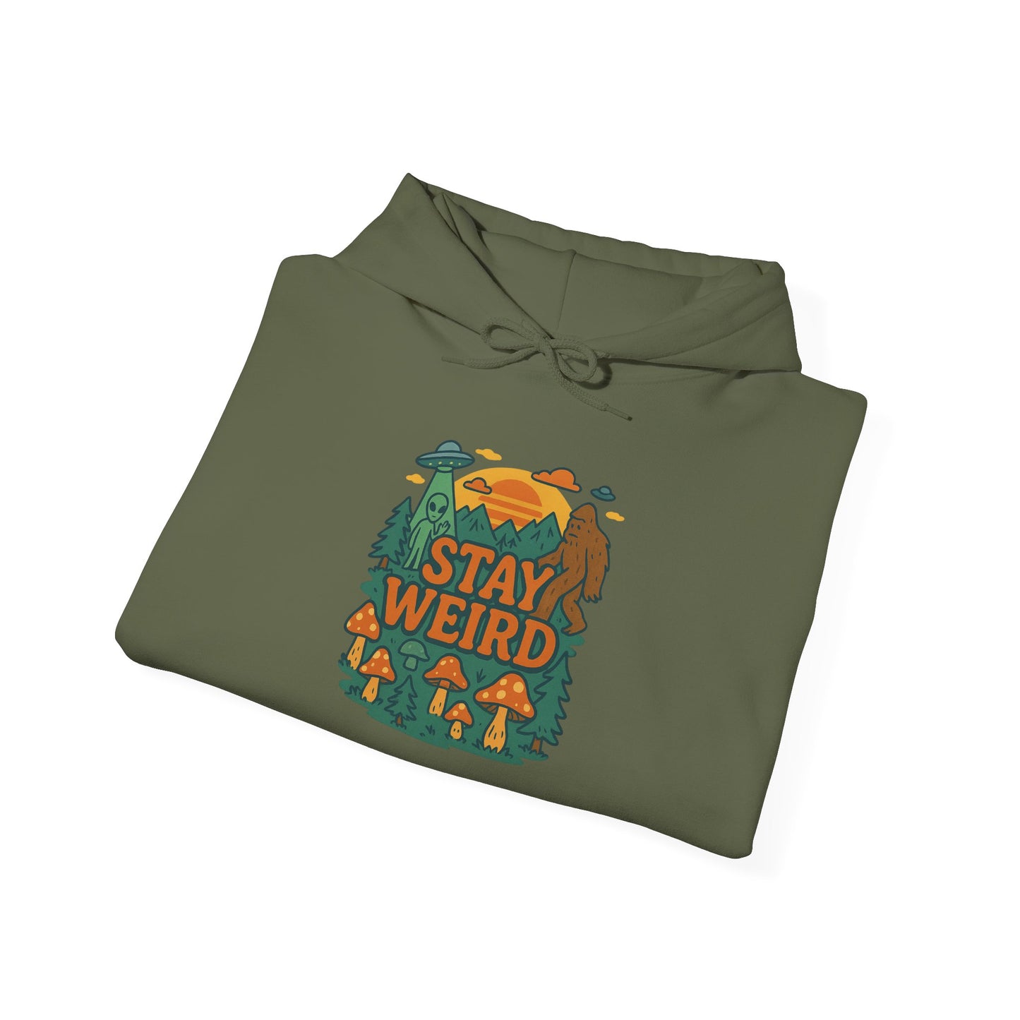 Stay Weird Hoodie, Cozy Apparel For Him or Her