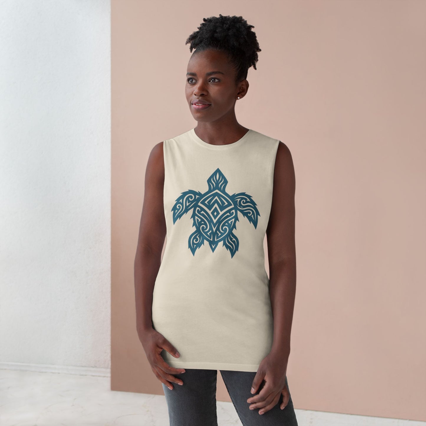 Boho Turtle Graphic Beachwear Tank Top for Him or Her