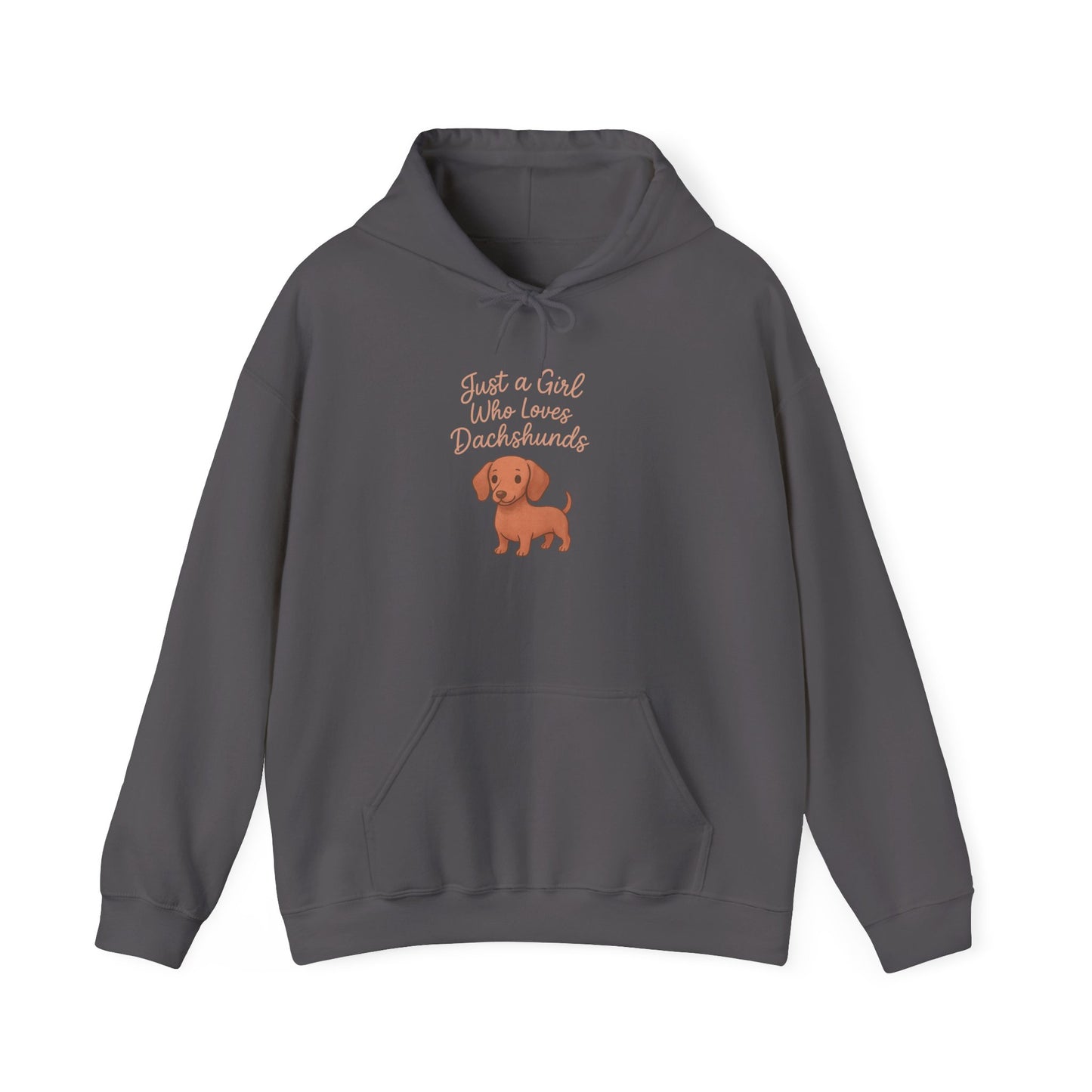 Dachshund Lover Cozy Hoodie - "Just a Girl Who Loves Dachshunds"