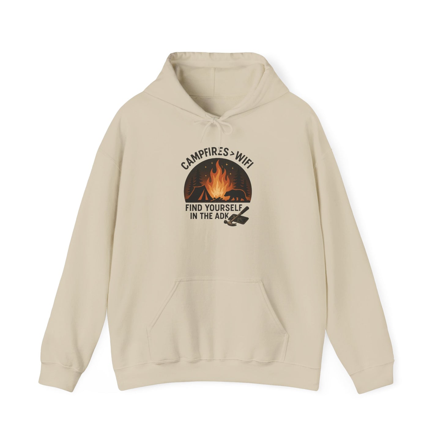 Campfire Vibes Hoodie Graphic Heavy Blend Sweatshirt