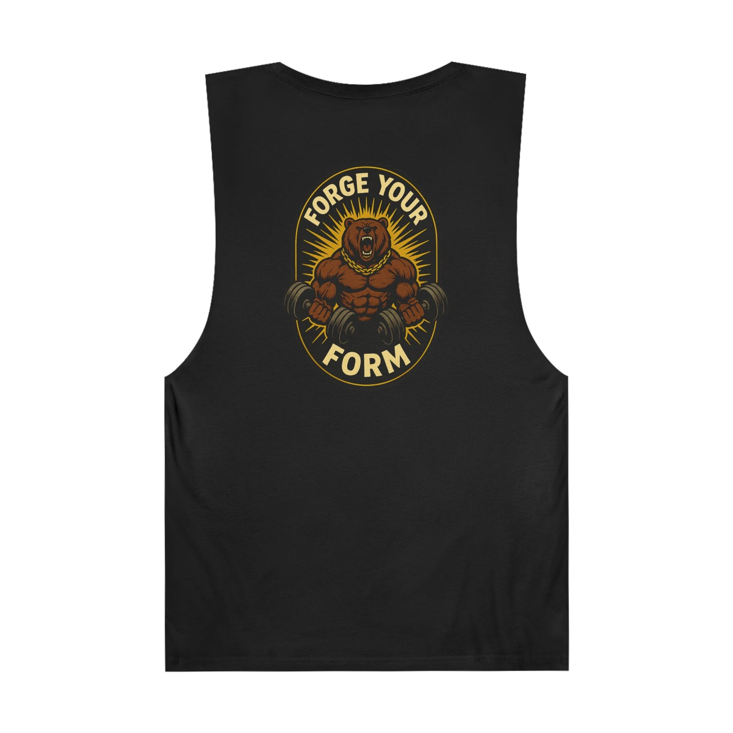 Grit Forge Athletics- "Forge Your Form" Motivational Gym Tank Top