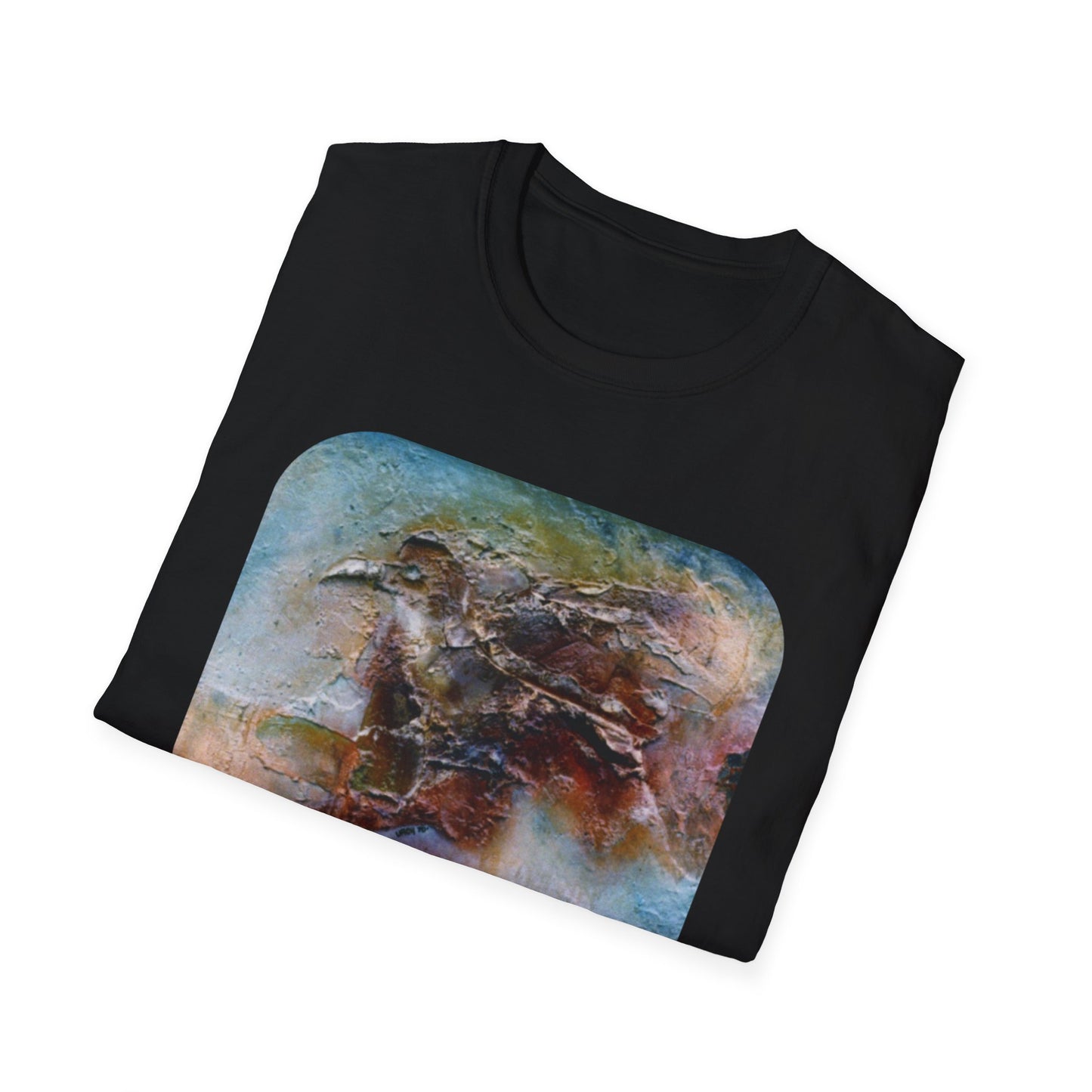 Nature-Inspired Authentic 1960s Painting Print Tee - "Dark Omen"