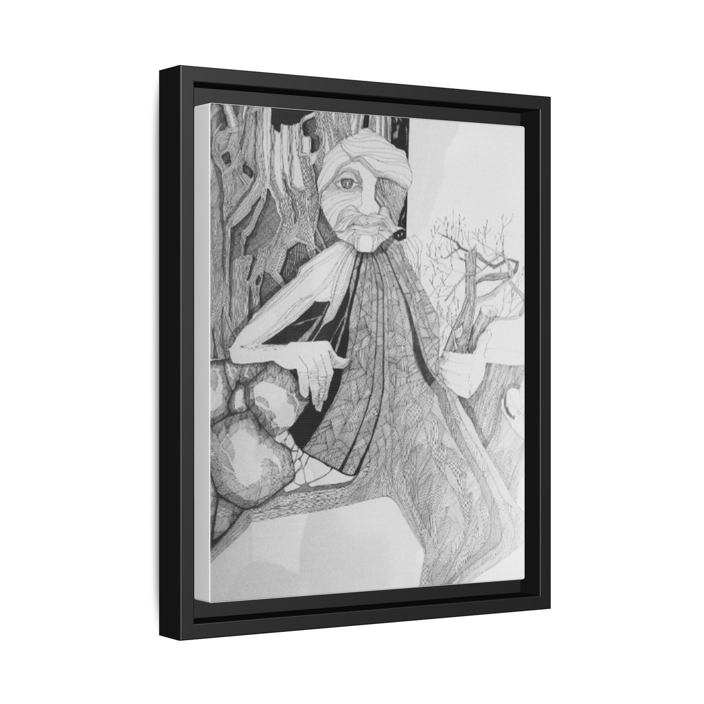 Authentic 1960s Creative Pen and Ink Artwork - "Entmoot"