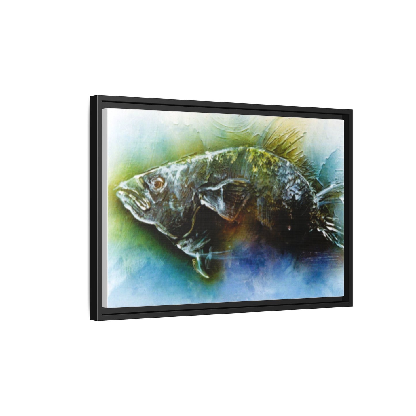 Impressionistic 1960s Unique Fish Painting Print