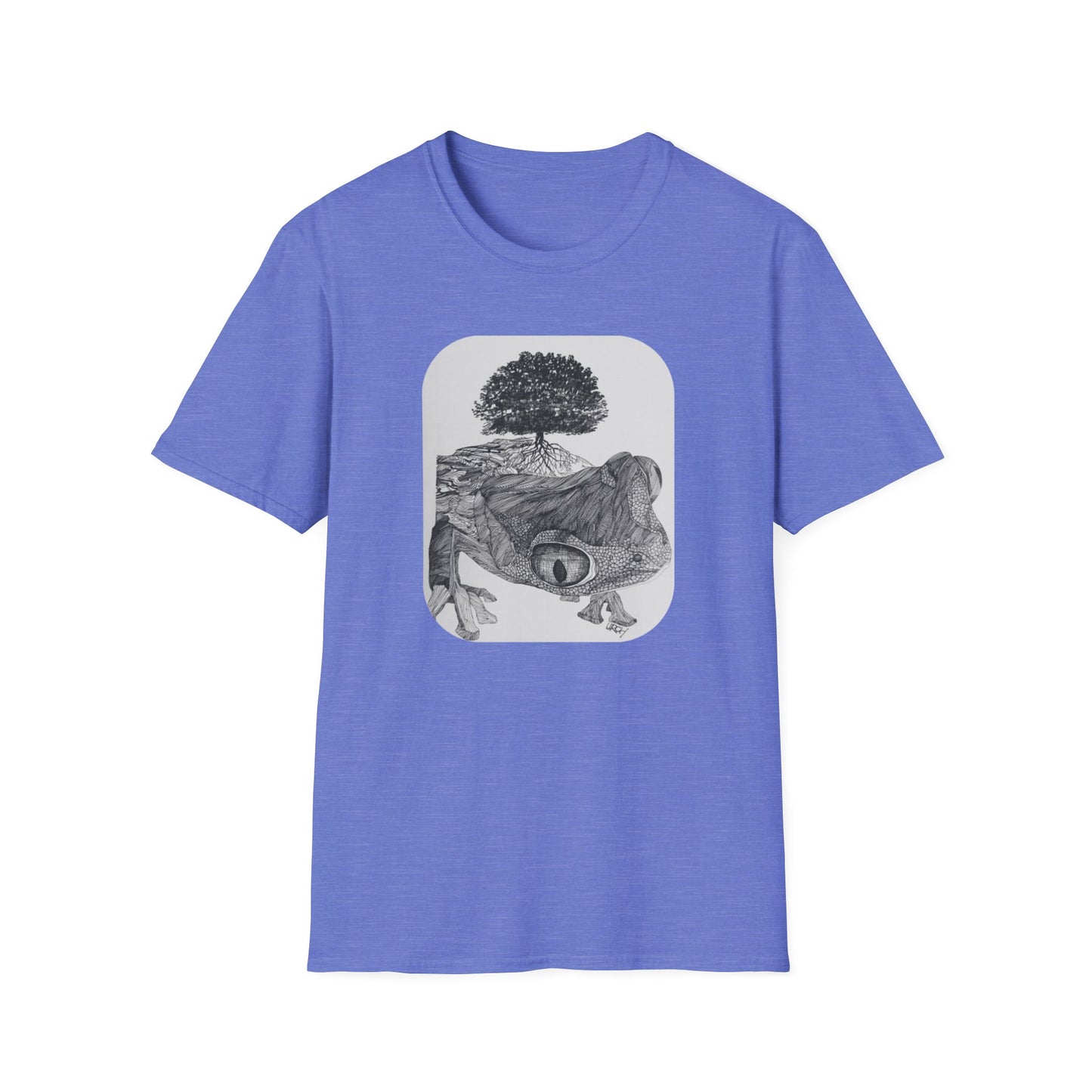 Abundant Life 1960s Frog Creative Graphic Tee - "Gaia's Shepherd"