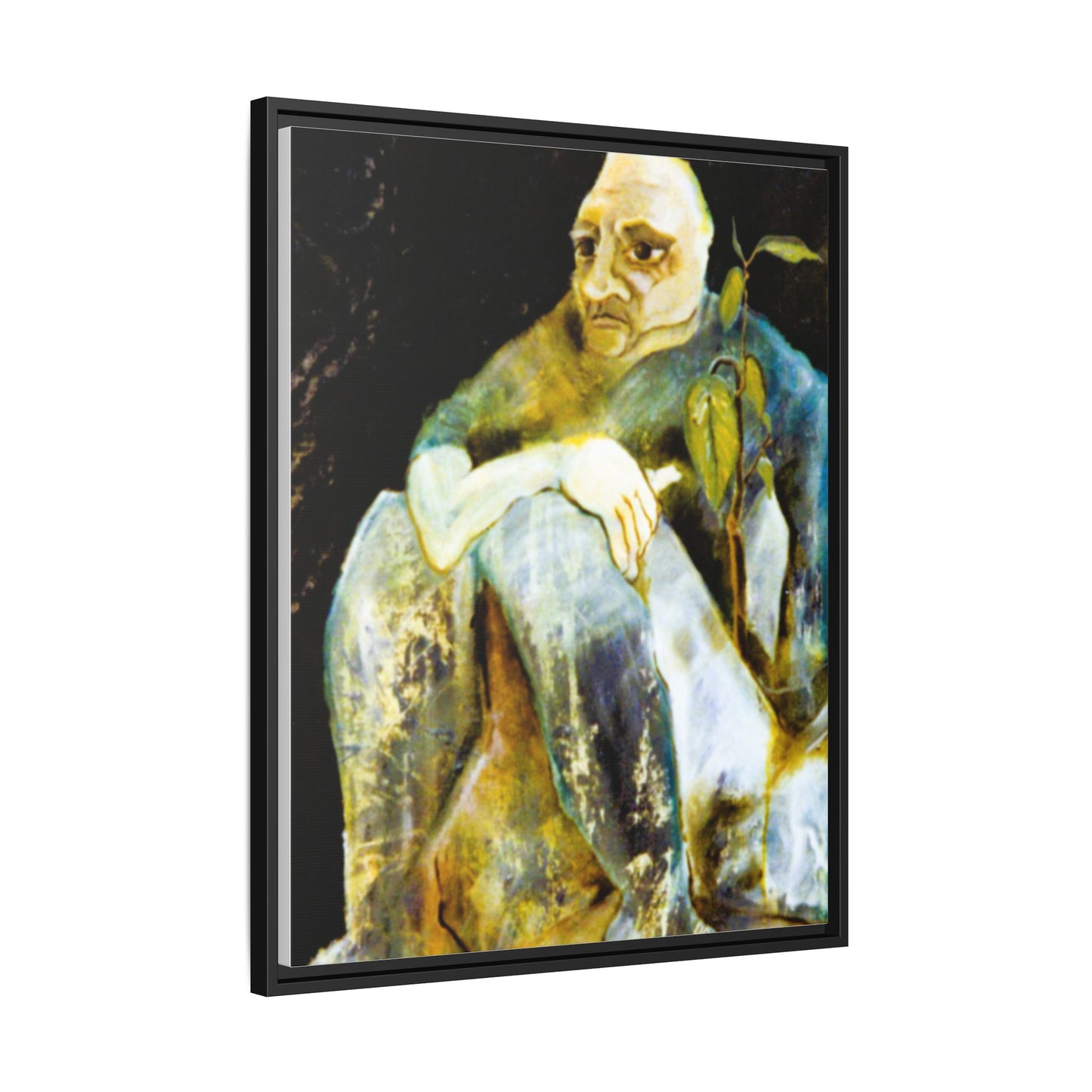 1960s Abstract Expressionism Wall Decor, Original Artwork - "Contemplating Shrubbery"